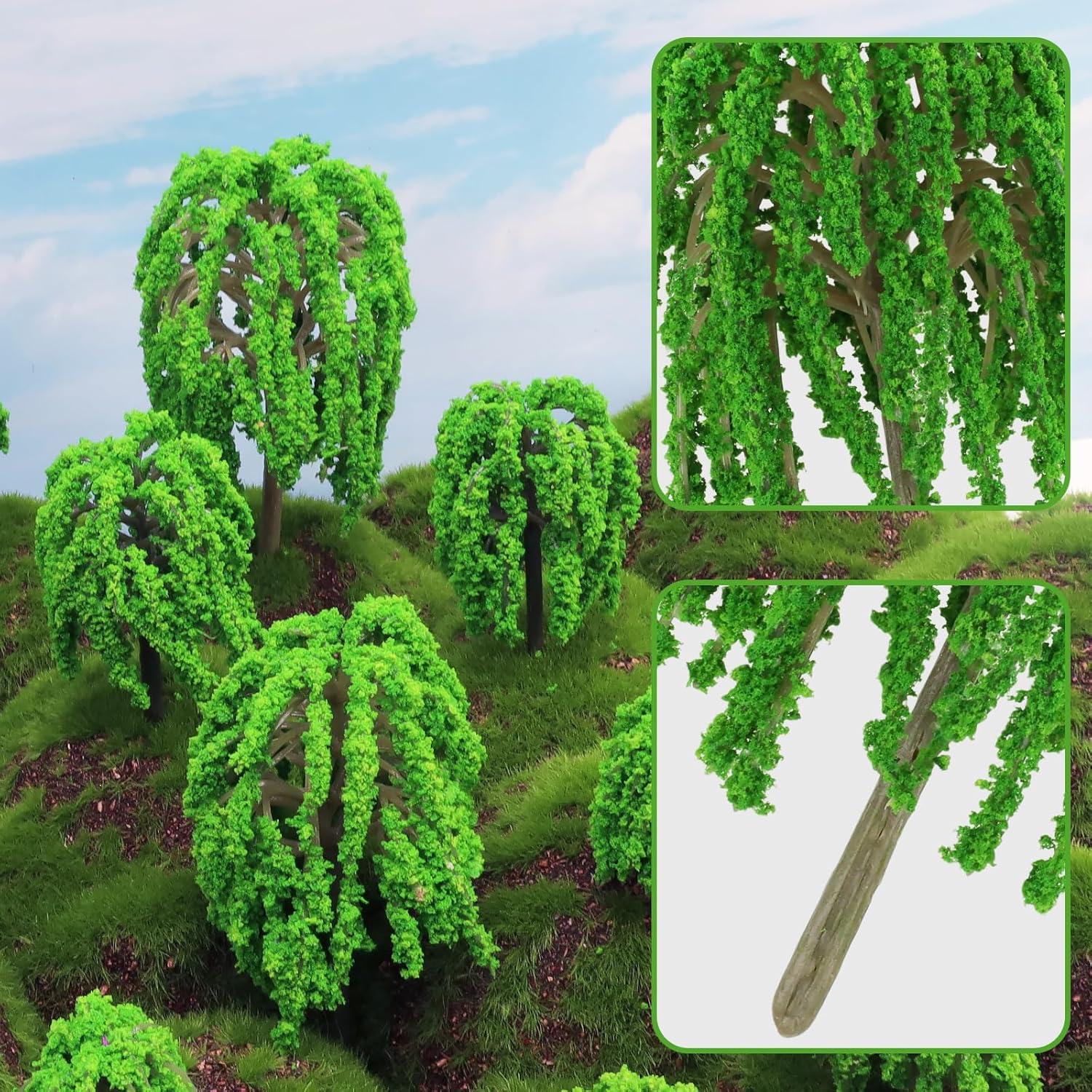 16 Piezas Árboles Miniatura Kepfire 4.3-9.4 cm Diorama