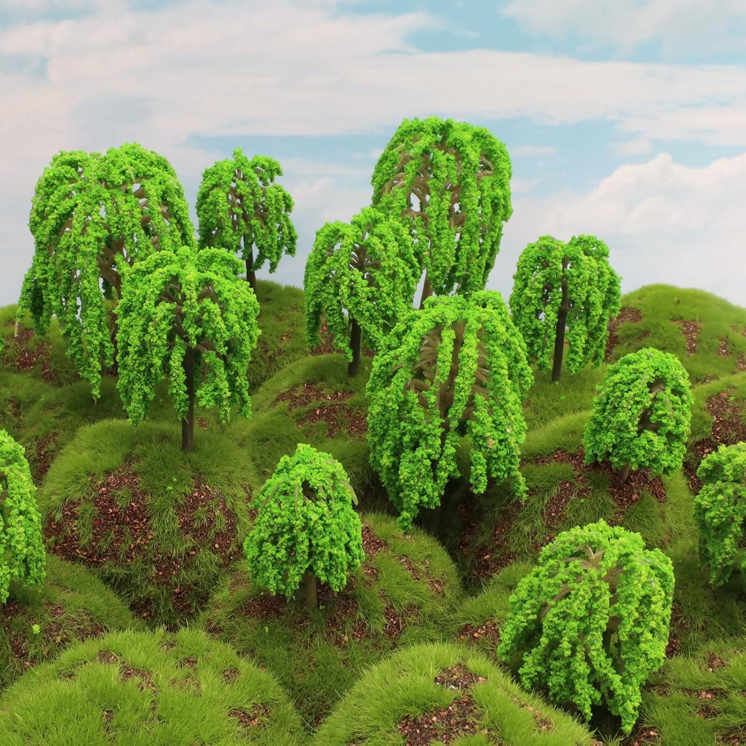 16 Piezas Árboles Miniatura Kepfire 4.3-9.4 cm Diorama