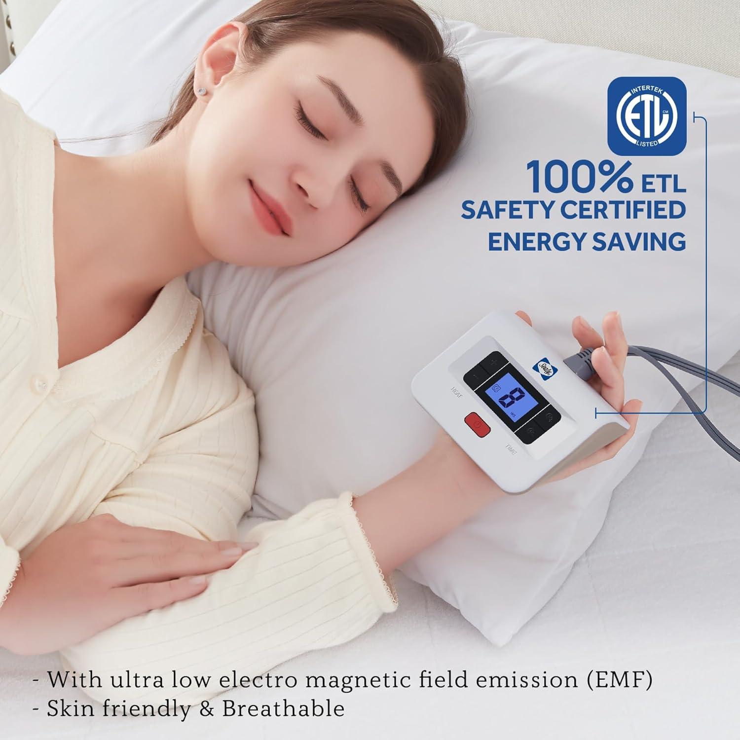 Almohadilla Térmica Sealy King Coral Fleece 10 Niveles Calor