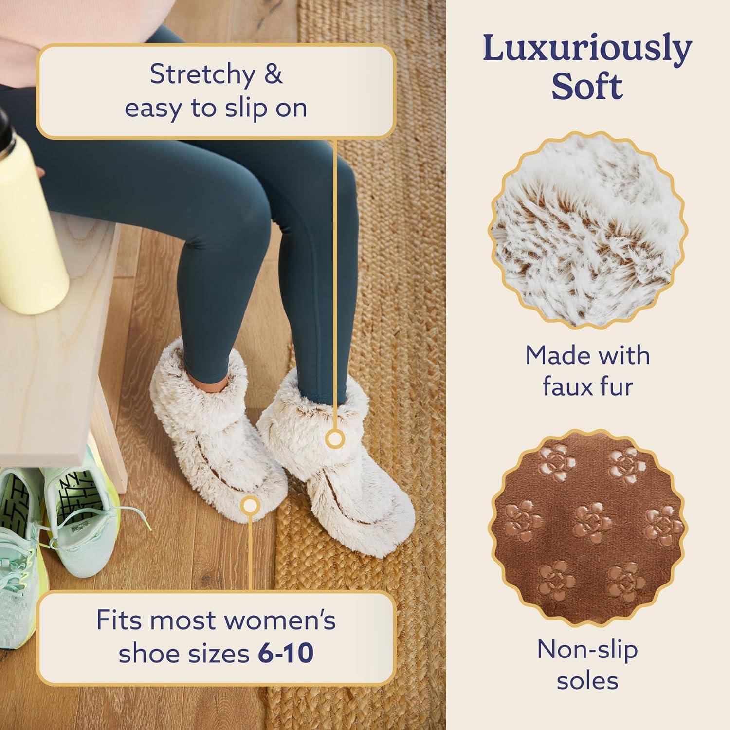 Botas de casa calentables Warmies para mujeres - Talla 36-40