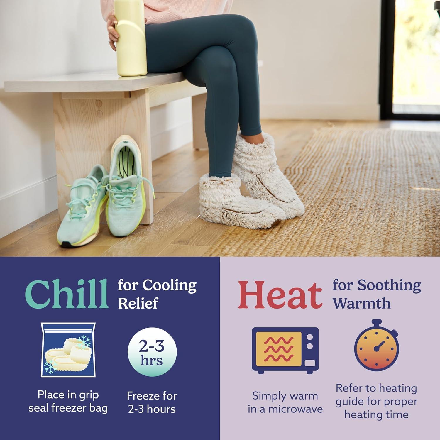 Botas de casa calentables Warmies para mujeres - Talla 36-40