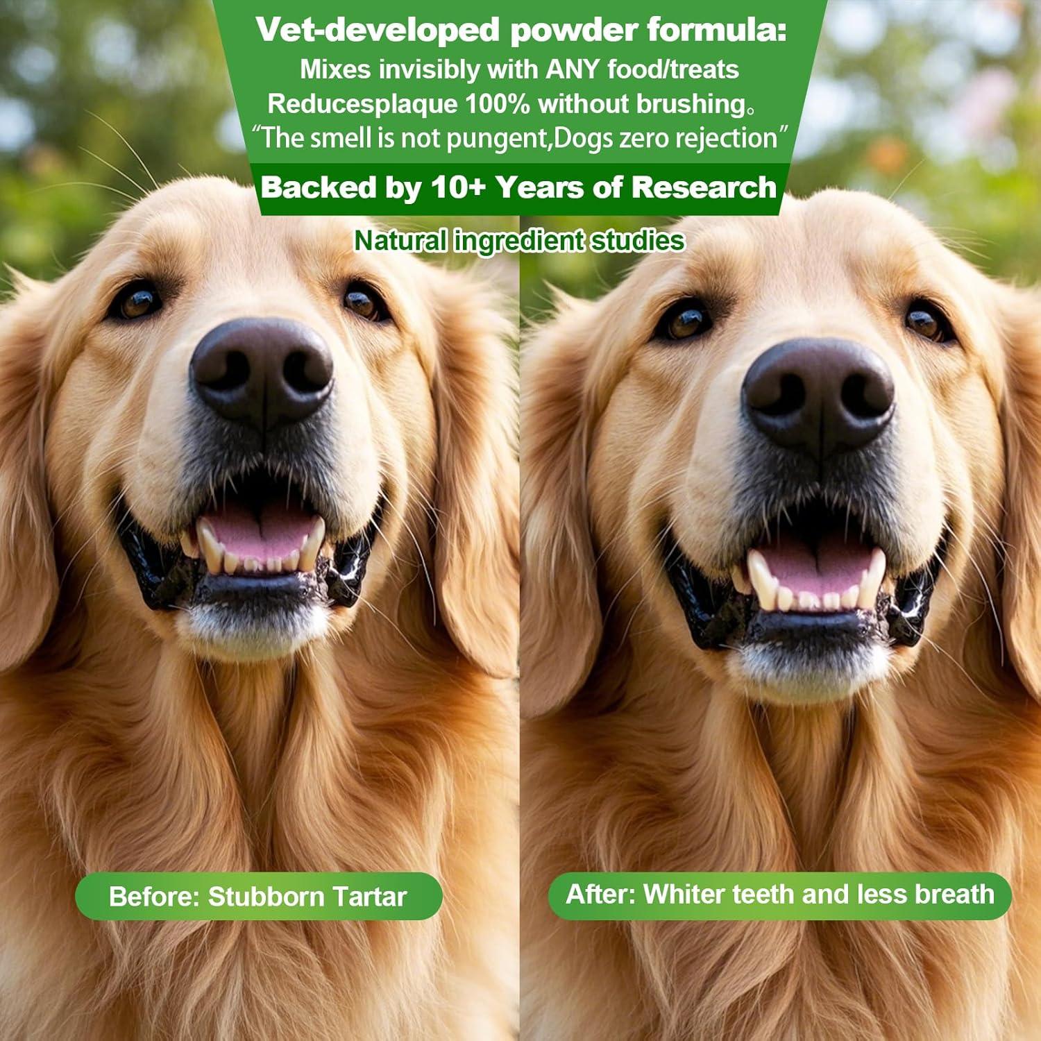 Polvo Dental Natural Tulatouzi 80G para Perros y Gatos