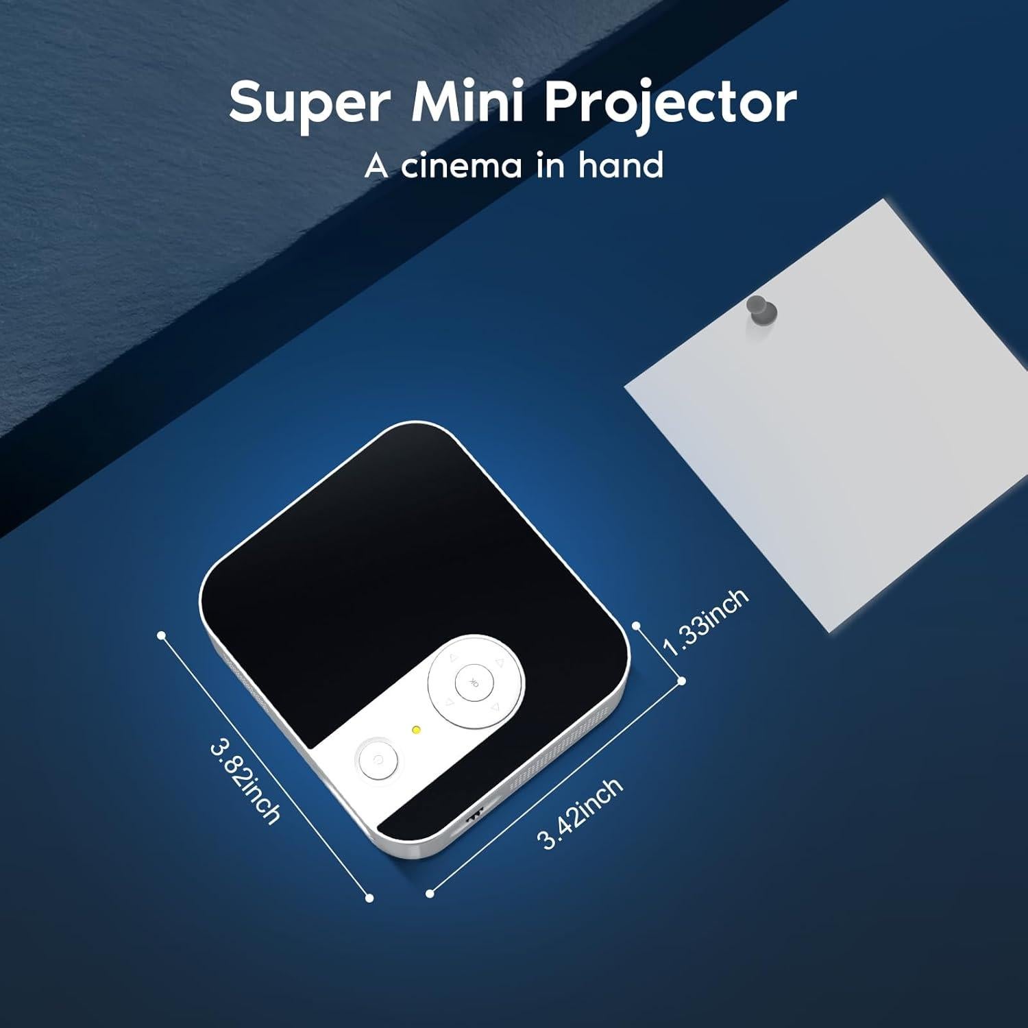 Proyector TMY V98 Mini Portátil 1080P WiFi Bluetooth