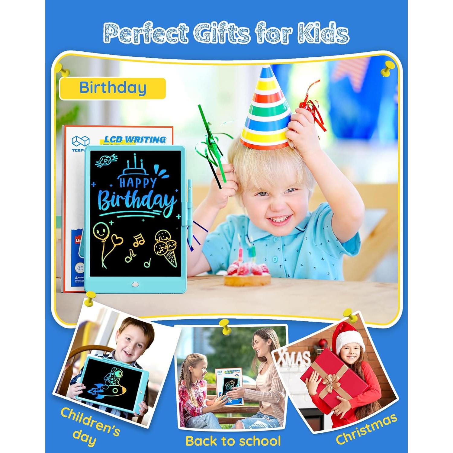 Tableta de Escritura LCD Tekfun 10" Colorida para Niños