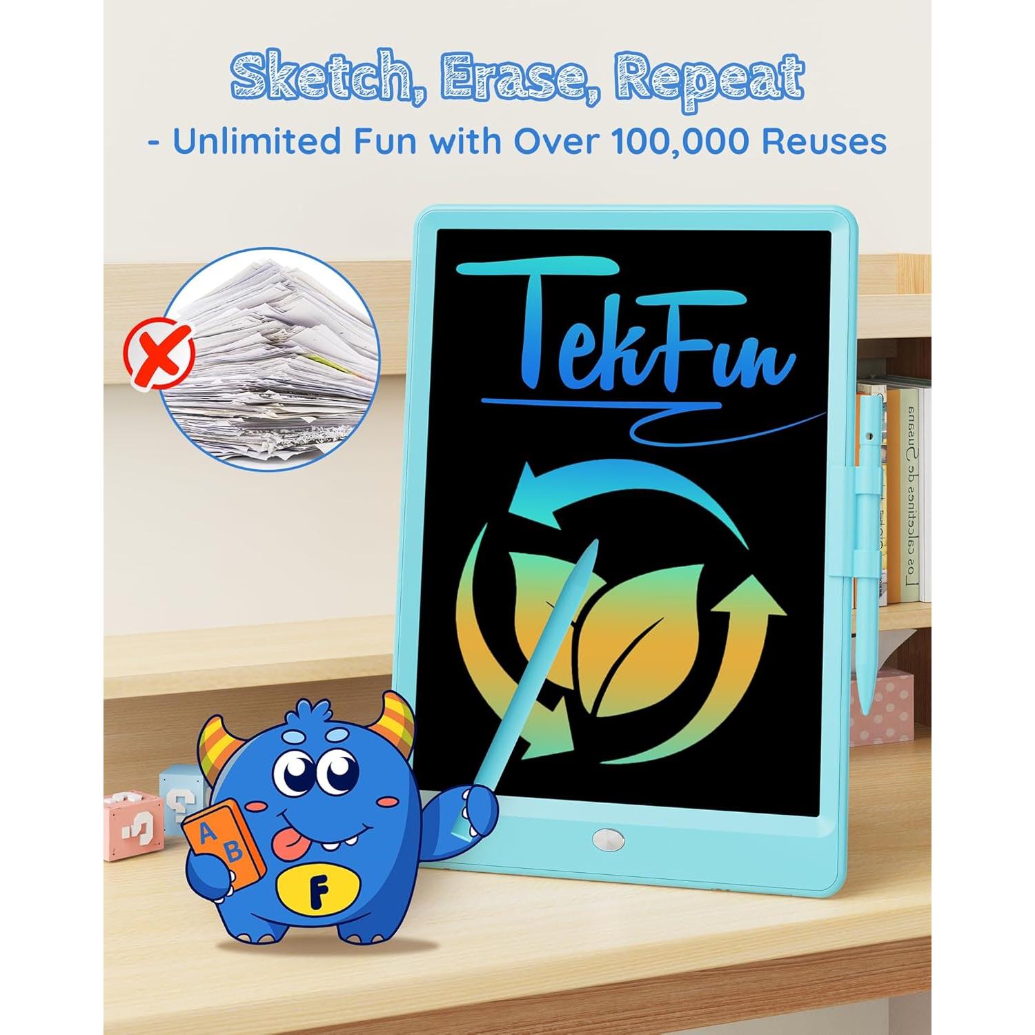 Tableta de Escritura LCD Tekfun 10" Colorida para Niños