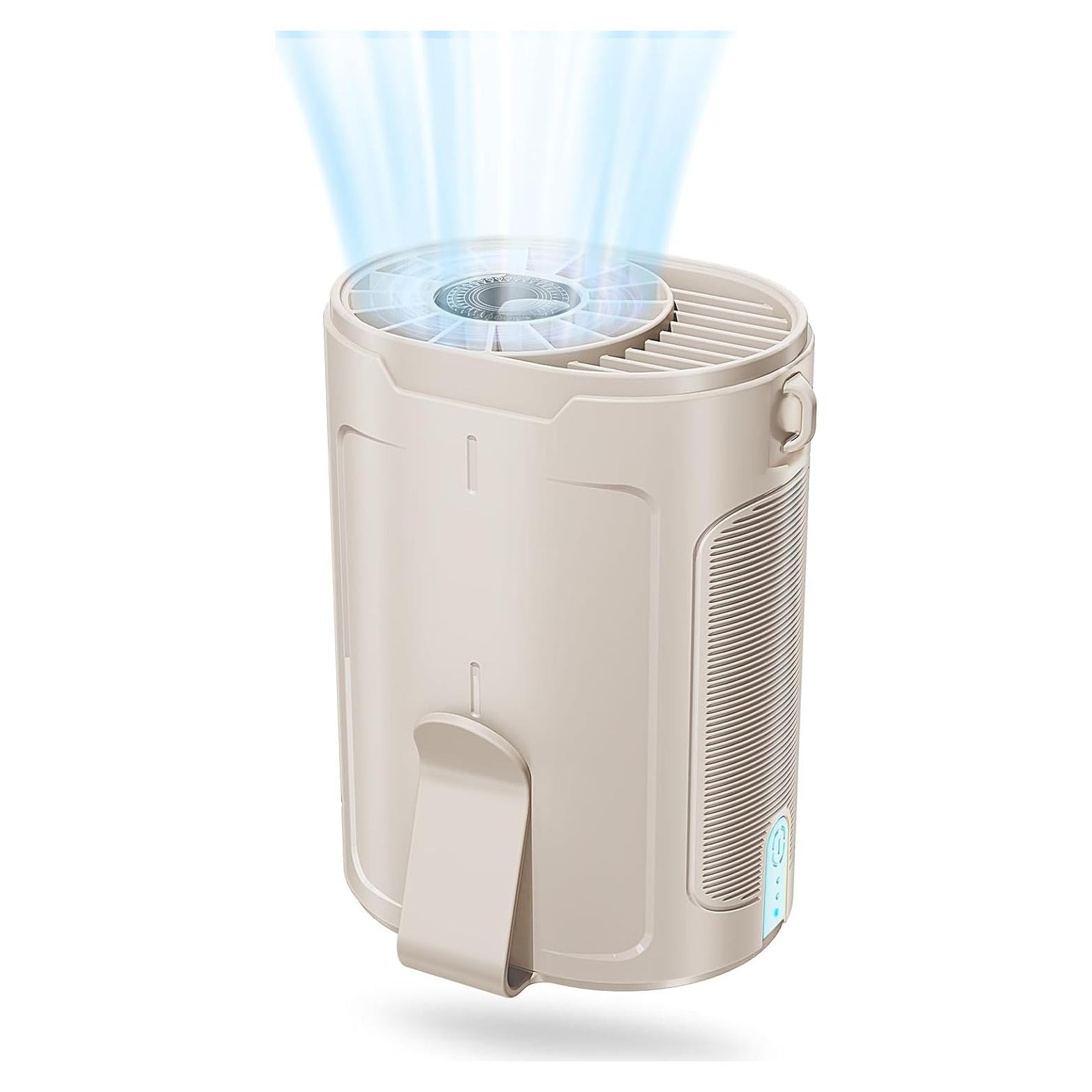 Ventilador de Cintura Portátil Barito Y2 Recargable 25H Beige