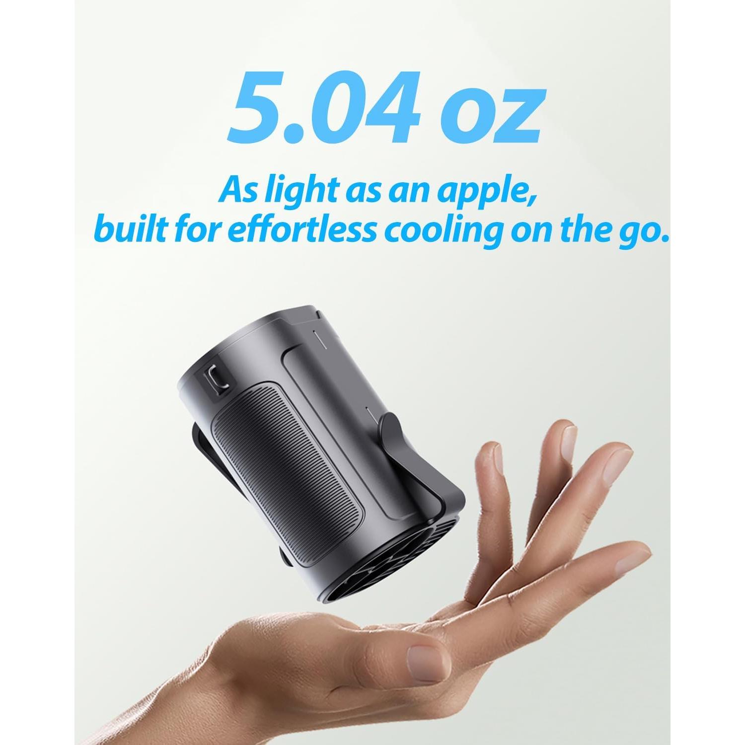 Ventilador de Cintura Portátil Barito Y2 Recargable 25H Beige