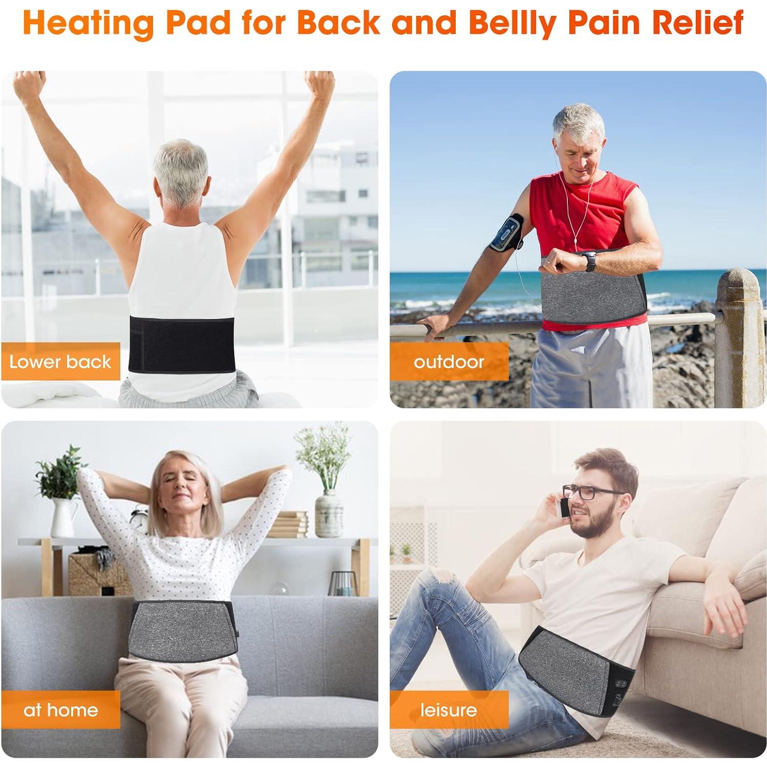 Cinturón Calentado Inalámbrico FEETMOR para Espalda y Abdomen