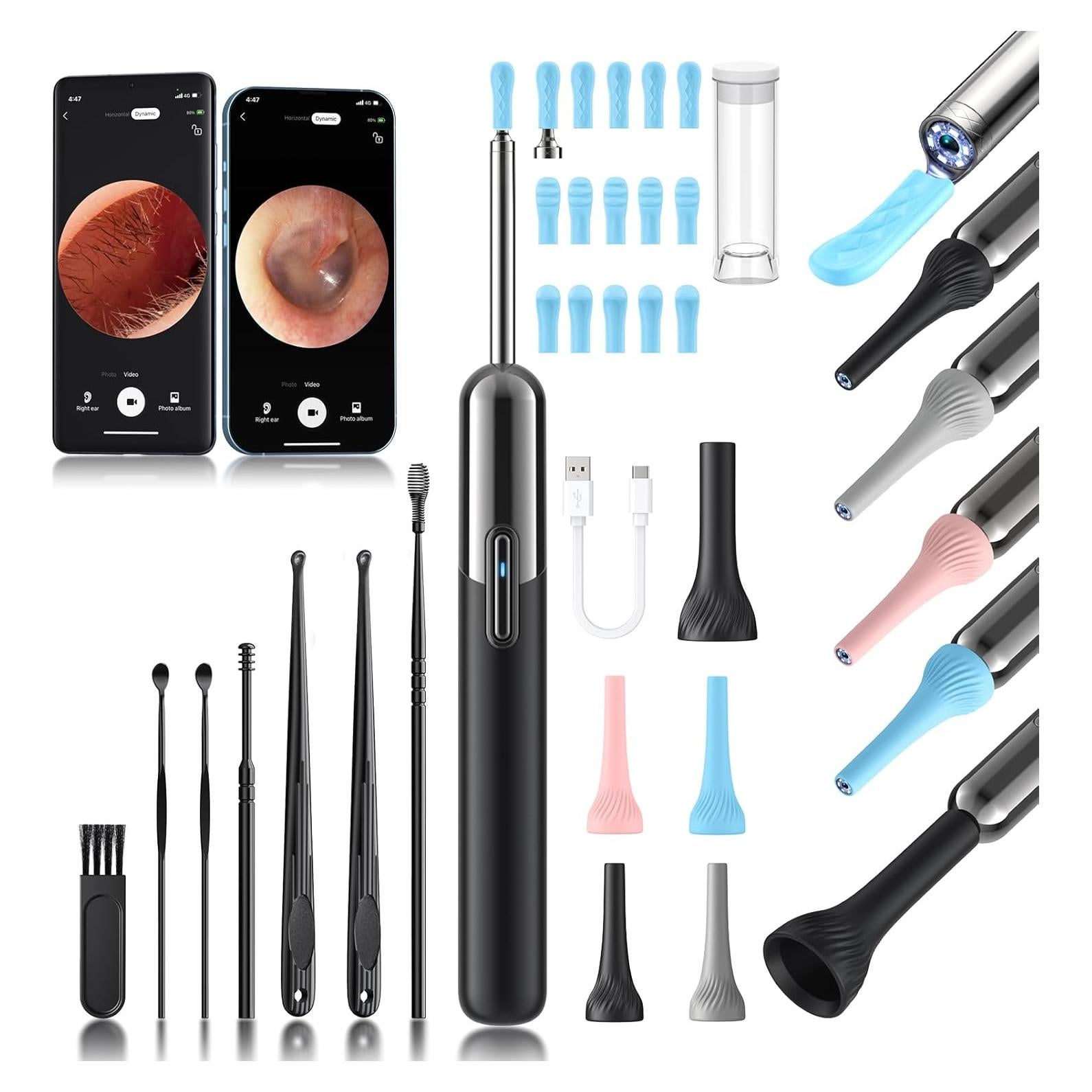 Limpiador de Oídos Inalámbrico Yorsfun N5 HD 1080P 7 Piezas
