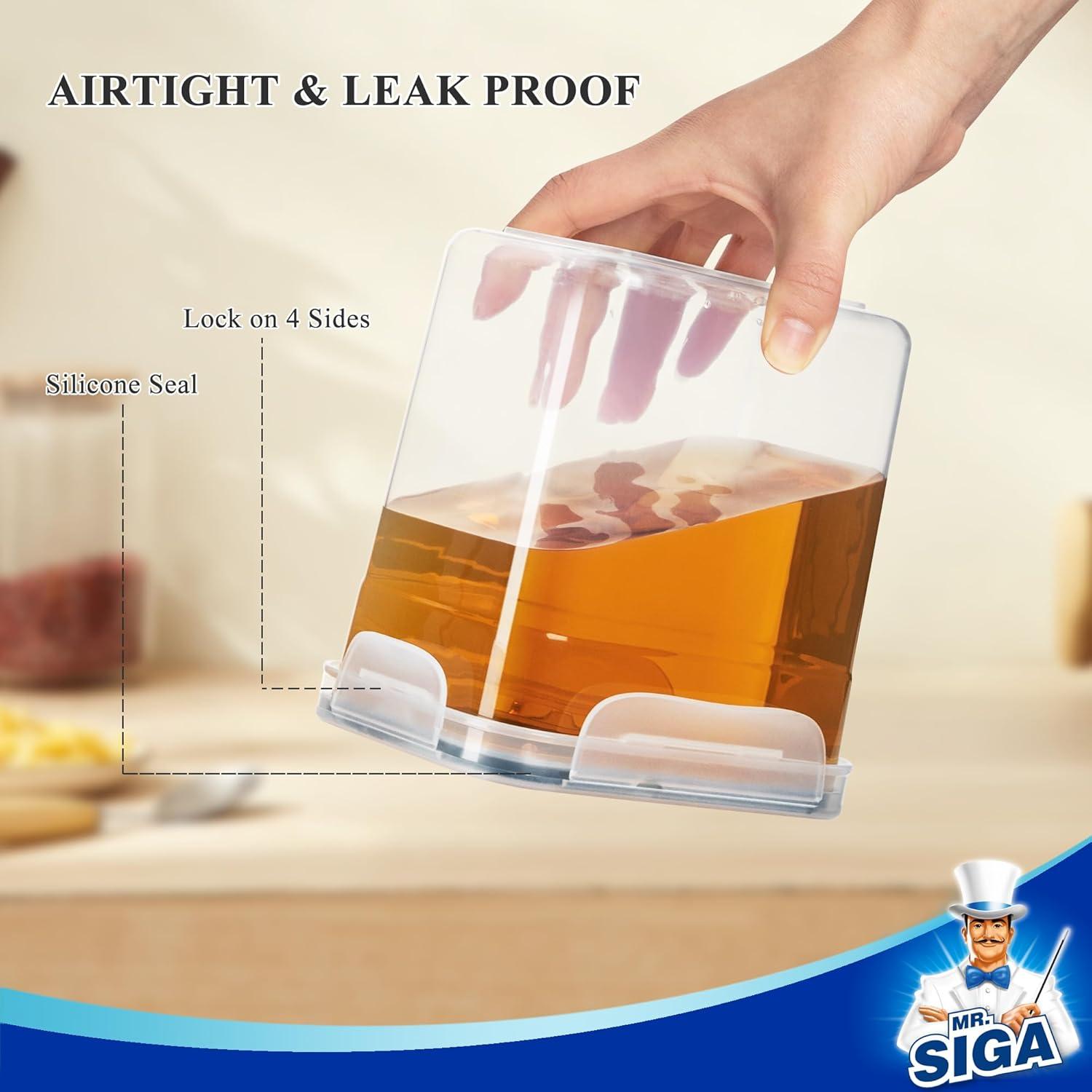 MR.SIGA Juego de 12 Contenedores de Almacenamiento Herméticos 2.7L