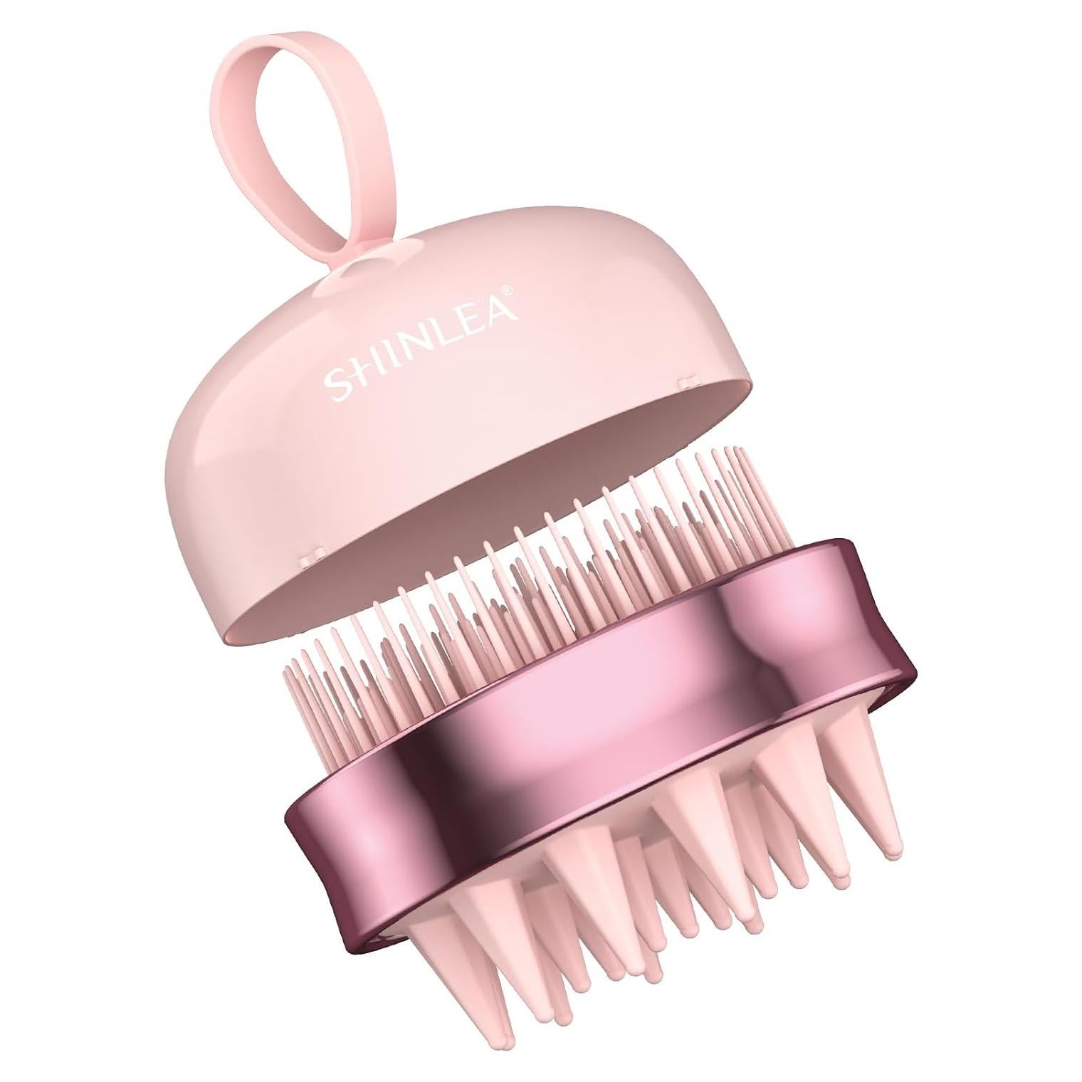 Masajeador de cuero cabelludo SHINLEA 2 en 1 Rosa
