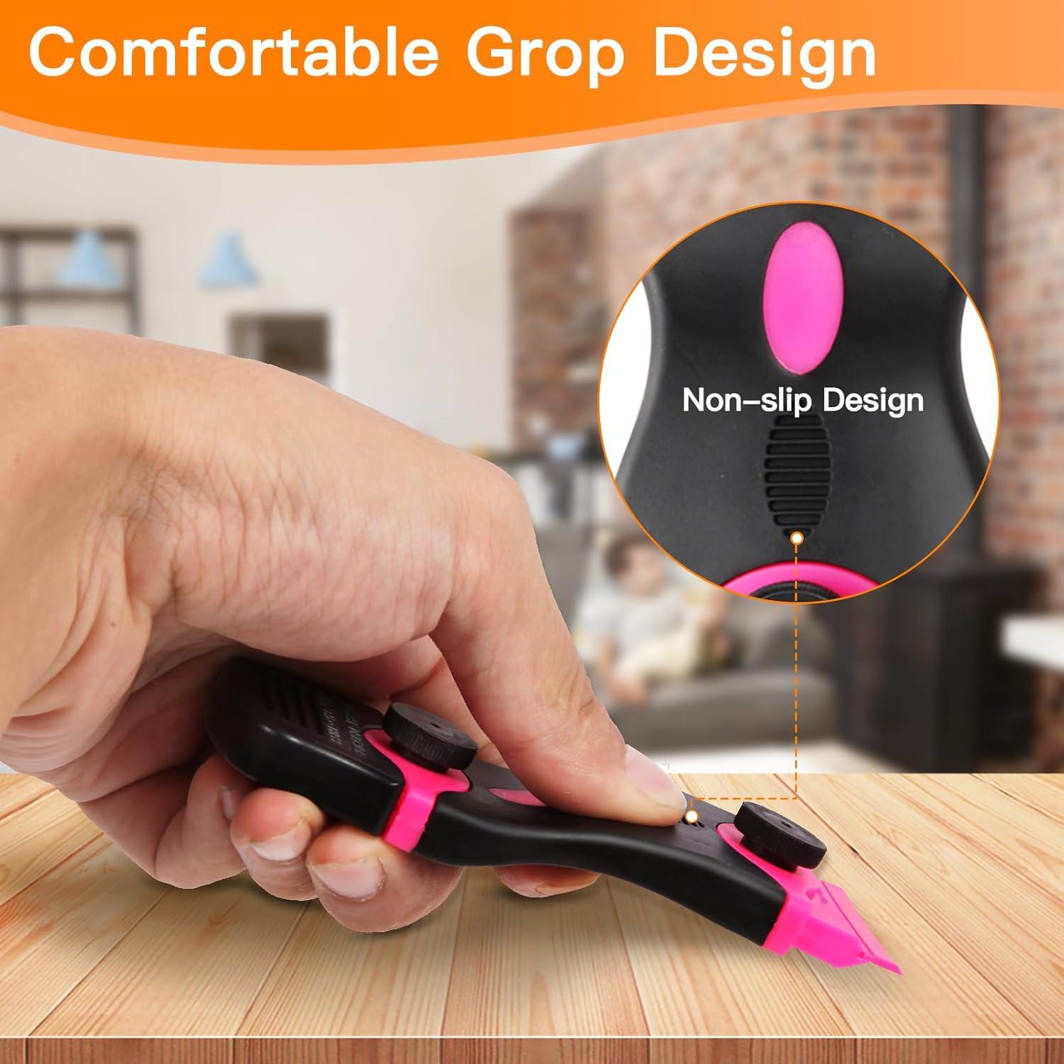 Raspador de limpieza 2 en 1 Viadom con 20 cuchillas - Rosa