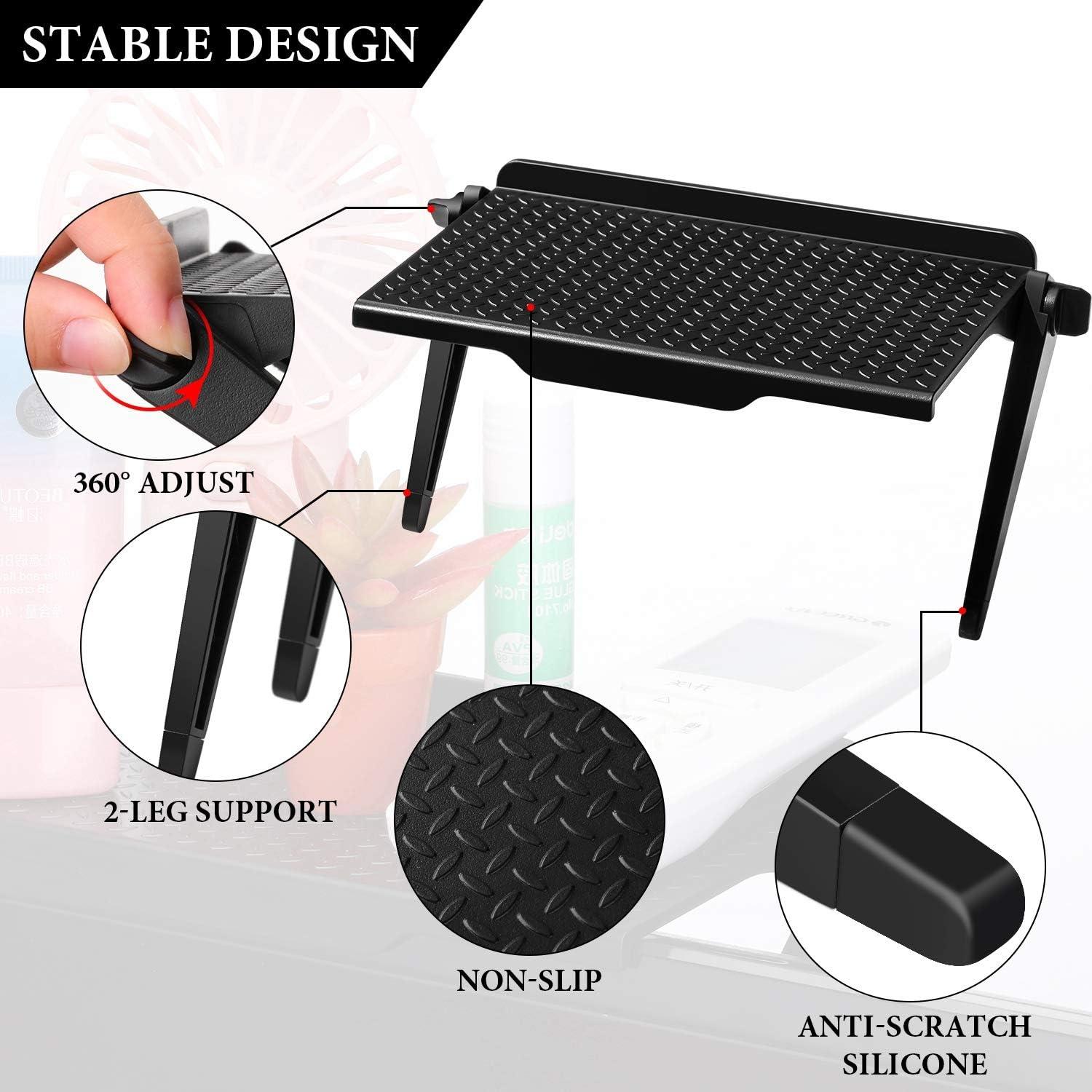 Estante Superior Ajustable Blulu para Monitor 21.5x11.3cm Negro