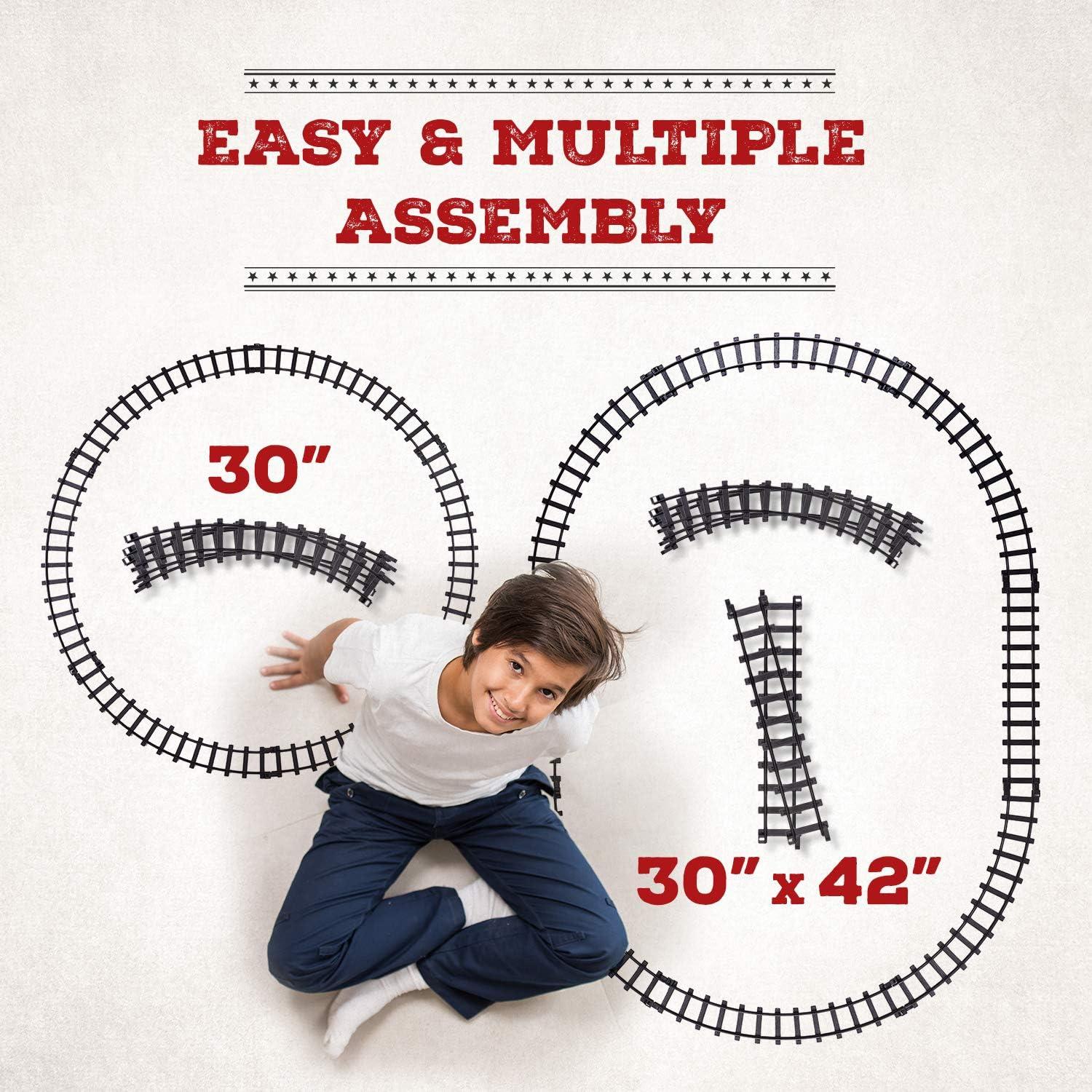 Juego de Tren Eléctrico Atlasonix 1901 con Luces y Sonidos