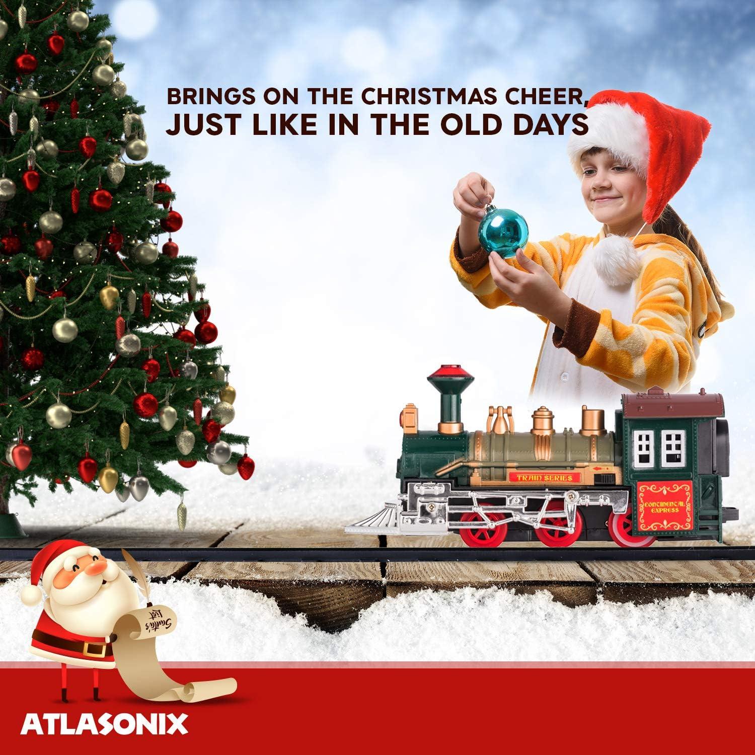 Juego de Tren Eléctrico Atlasonix 1901 con Luces y Sonidos