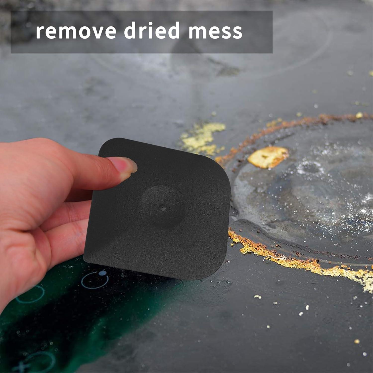 Juego de Raspadores de Cocina Herda 3 Piezas Nylon Negro