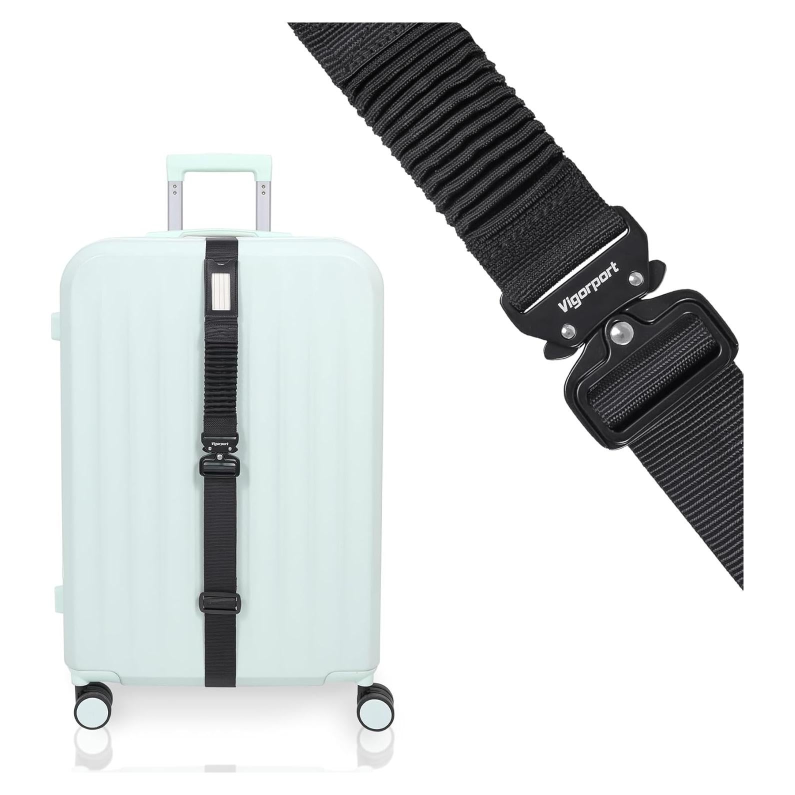 Correa de Equipaje Vigorport TSA Ajustable 182 cm Negro