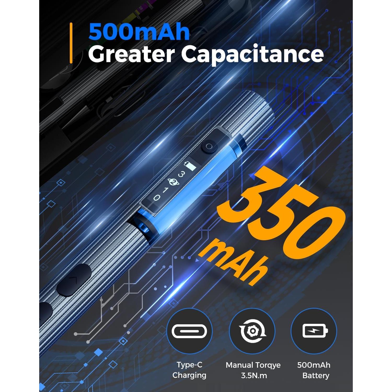 Mini Destornillador Eléctrico LIFEGOO 58 en 1 con Pantalla Digital