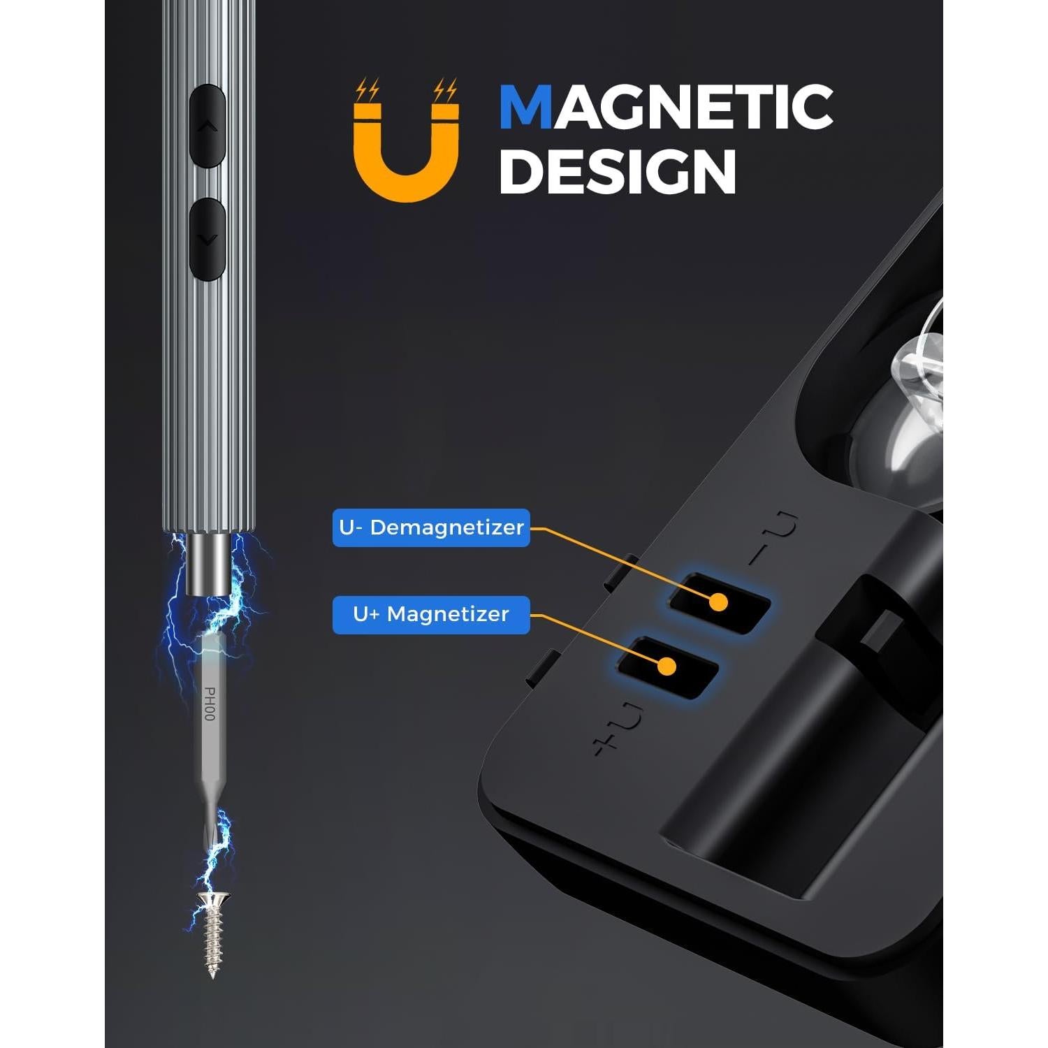 Mini Destornillador Eléctrico LIFEGOO 58 en 1 con Pantalla Digital