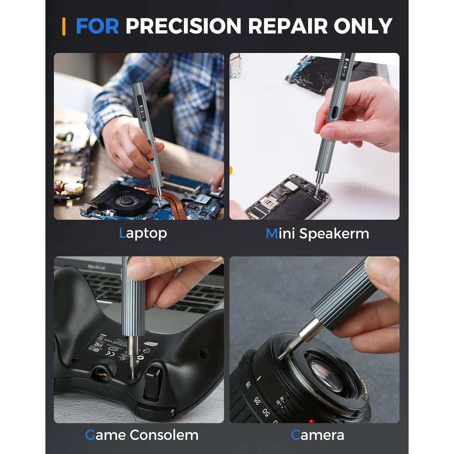 Mini Destornillador Eléctrico LIFEGOO 58 en 1 con Pantalla Digital