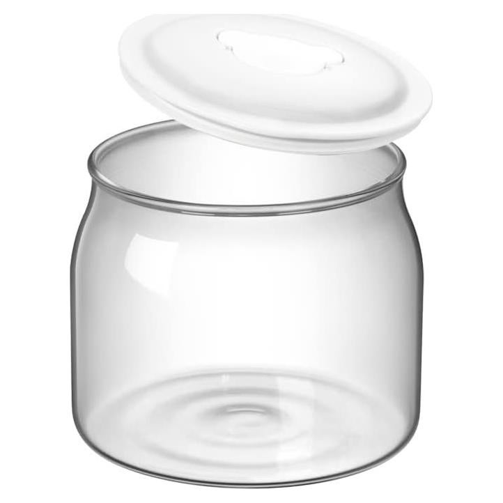 Tarro de vidrio Bear 1L con tapa para yogur y conservas