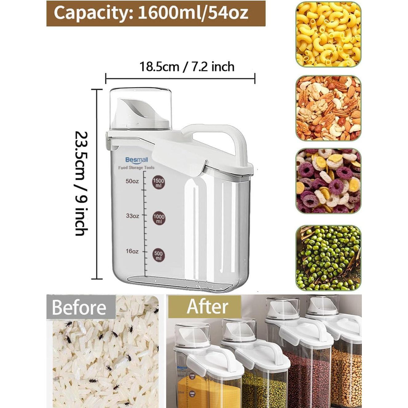 Contenedor Hermético de Alimentos Besmall 1.6L con Boquilla
