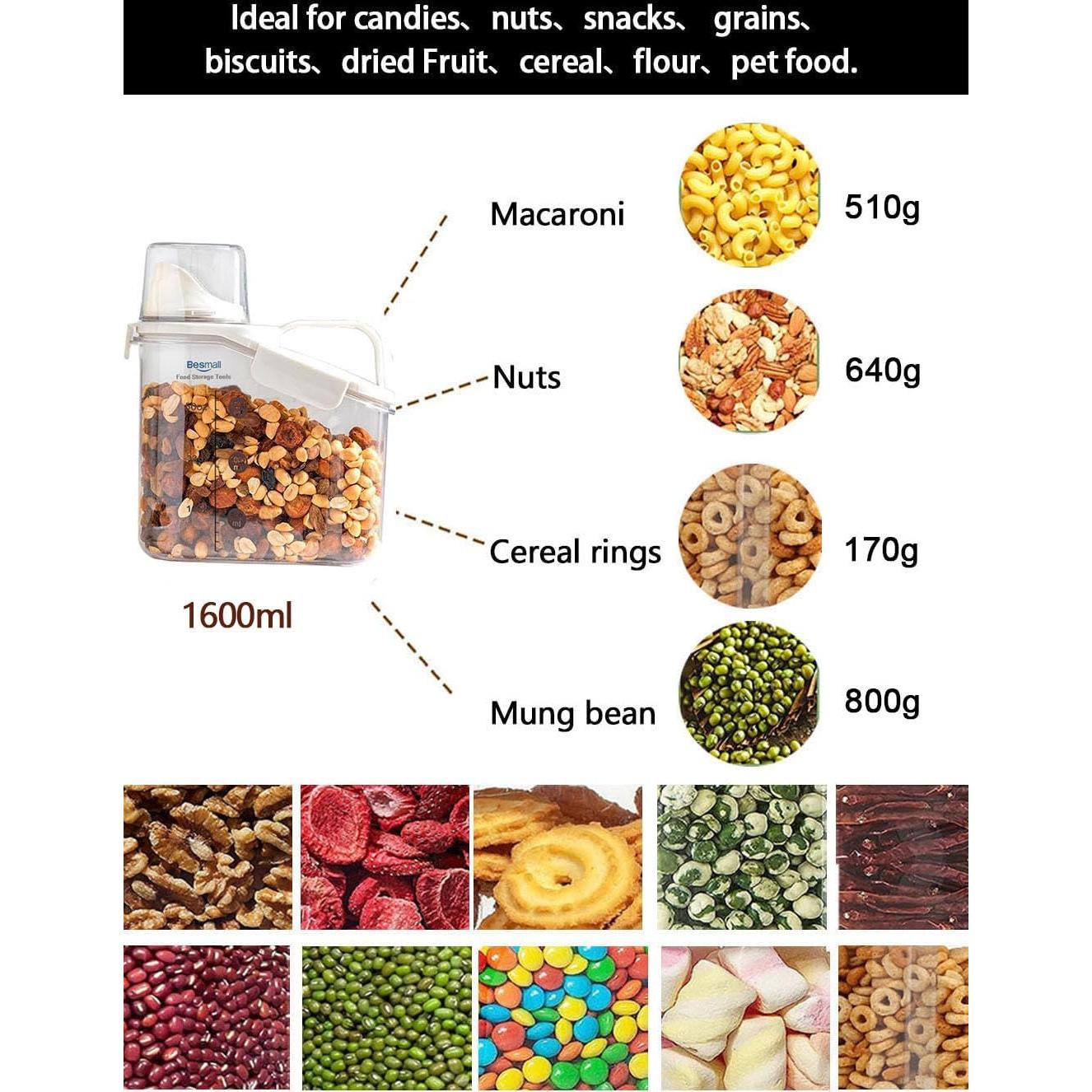 Contenedor Hermético de Alimentos Besmall 1.6L con Boquilla