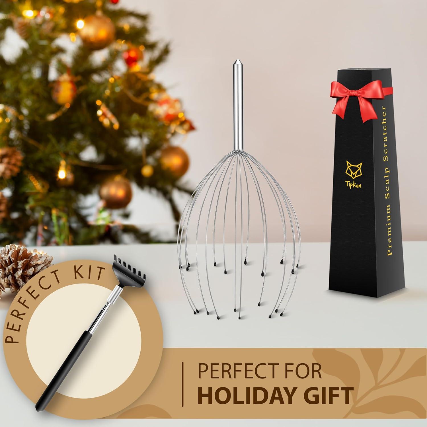 Masajeador de Cabeza TIPKON 20 Dedos Plateado