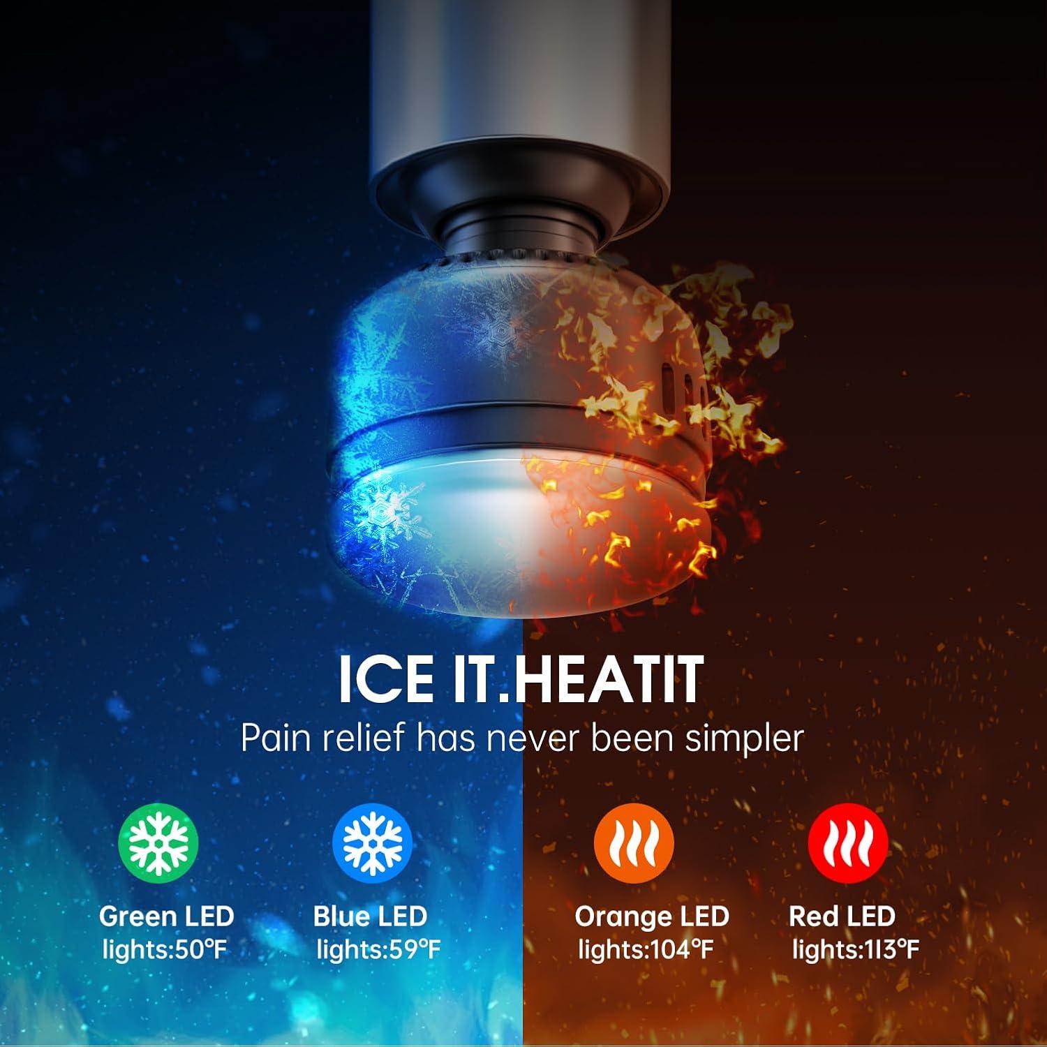 Pistola de Masaje AERLANG M01 con Calor y Frío 5 Velocidades
