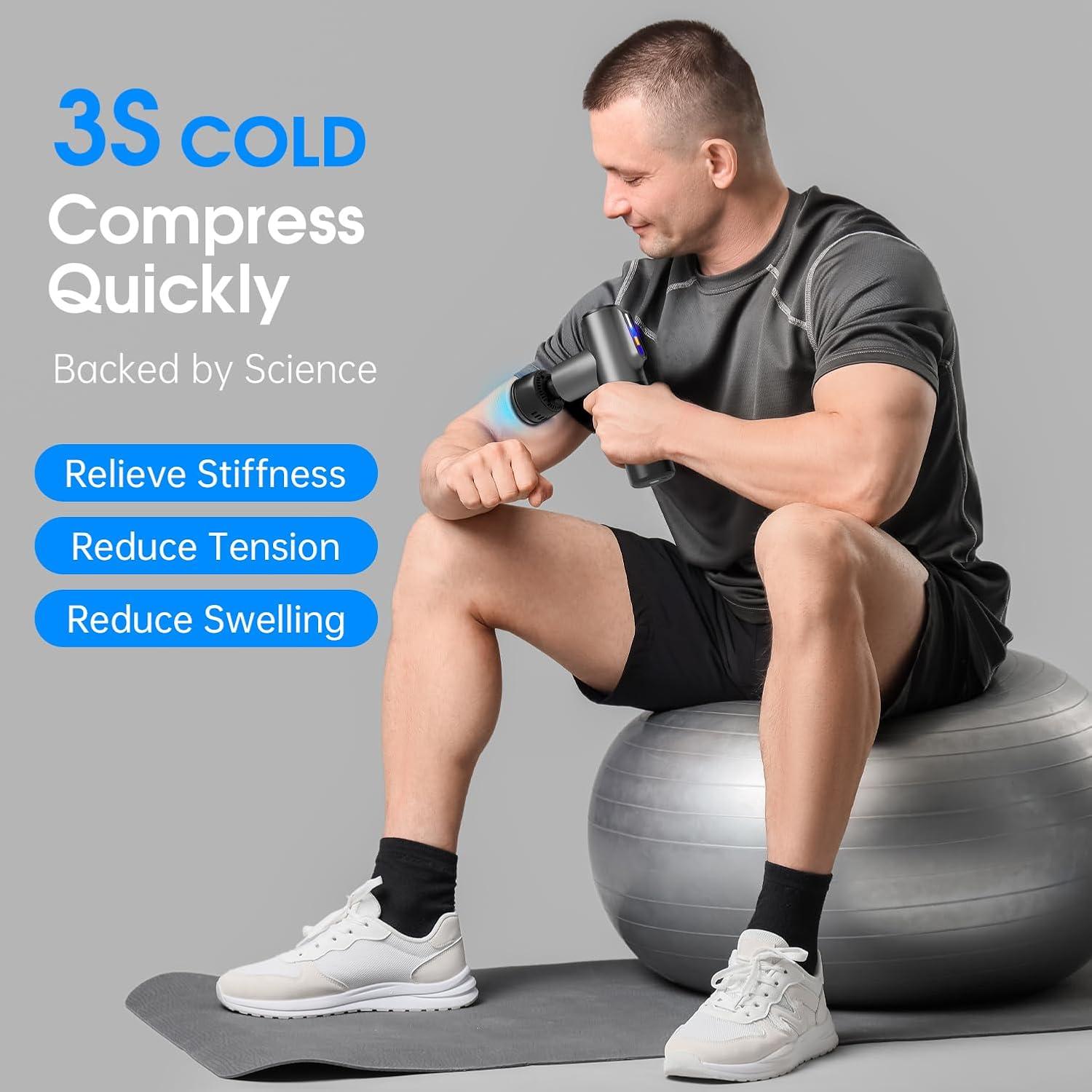 Pistola de Masaje AERLANG M01 con Calor y Frío 5 Velocidades