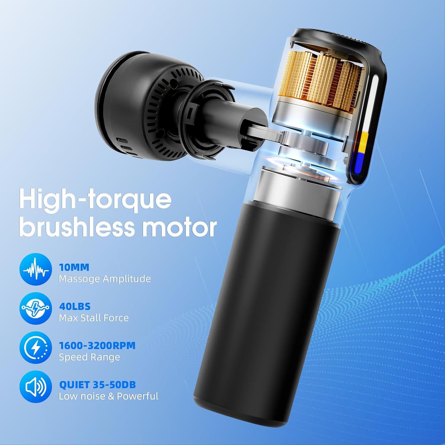 Pistola de Masaje AERLANG M01 con Calor y Frío 5 Velocidades