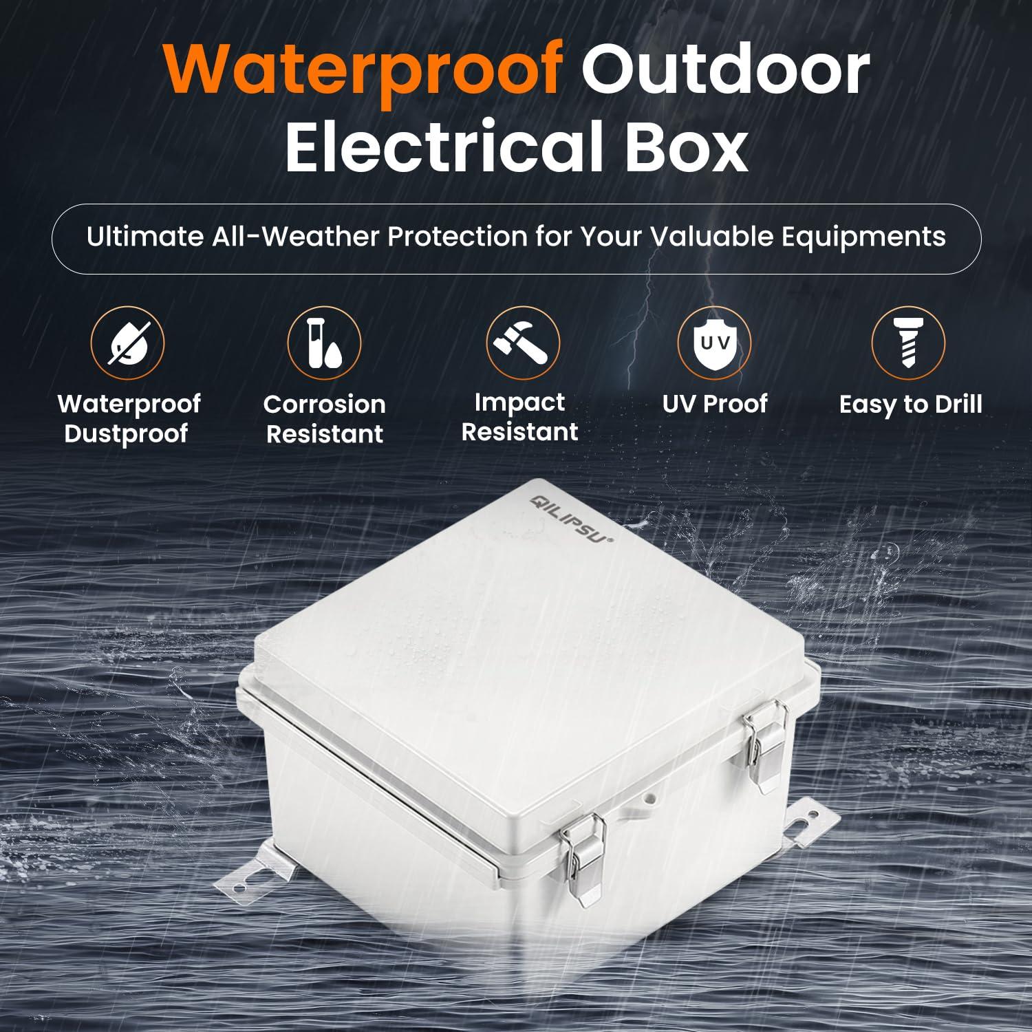 Caja de Conexiones Impermeable IP67 QILIPSU 150x150x90mm