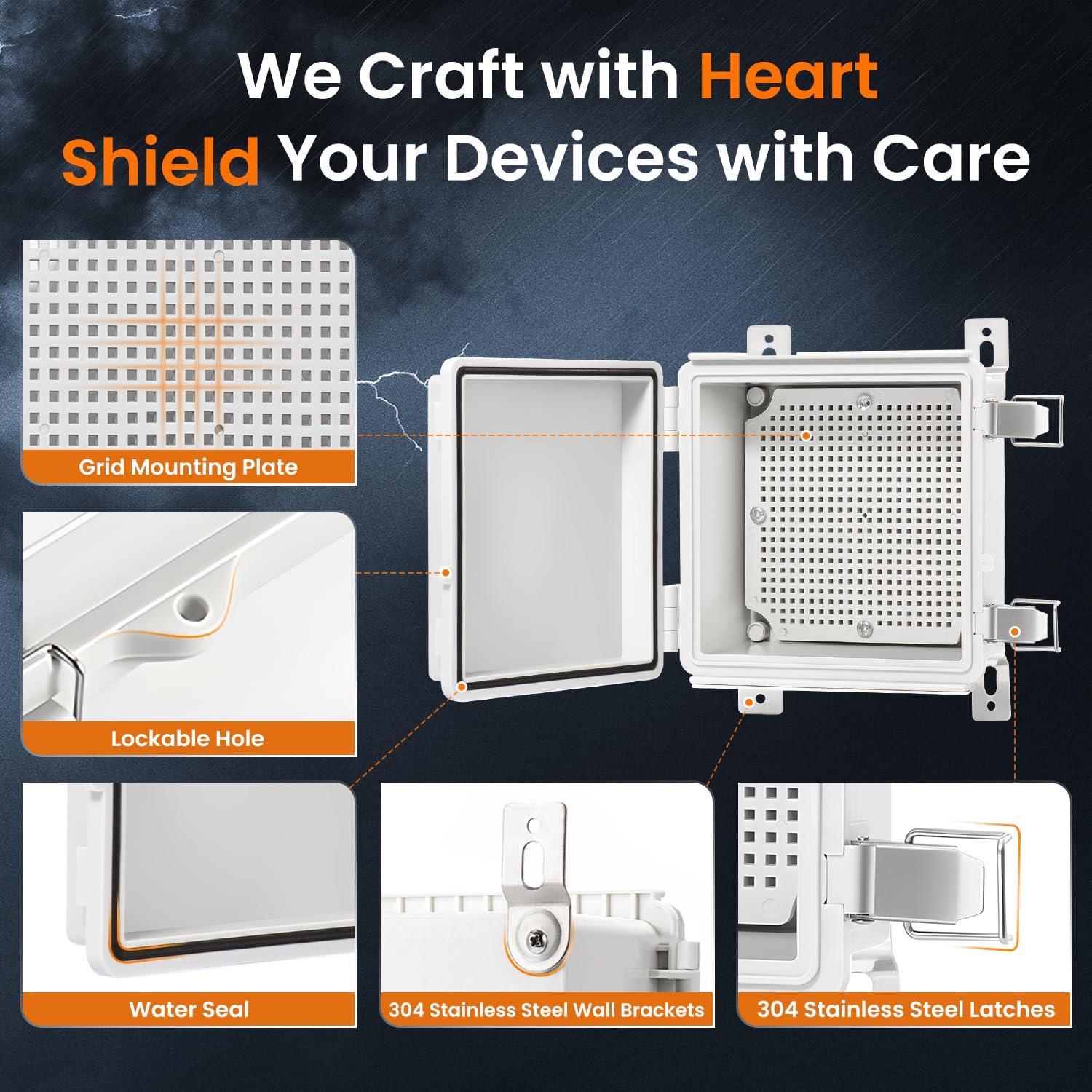 Caja de Conexiones Impermeable IP67 QILIPSU 150x150x90mm