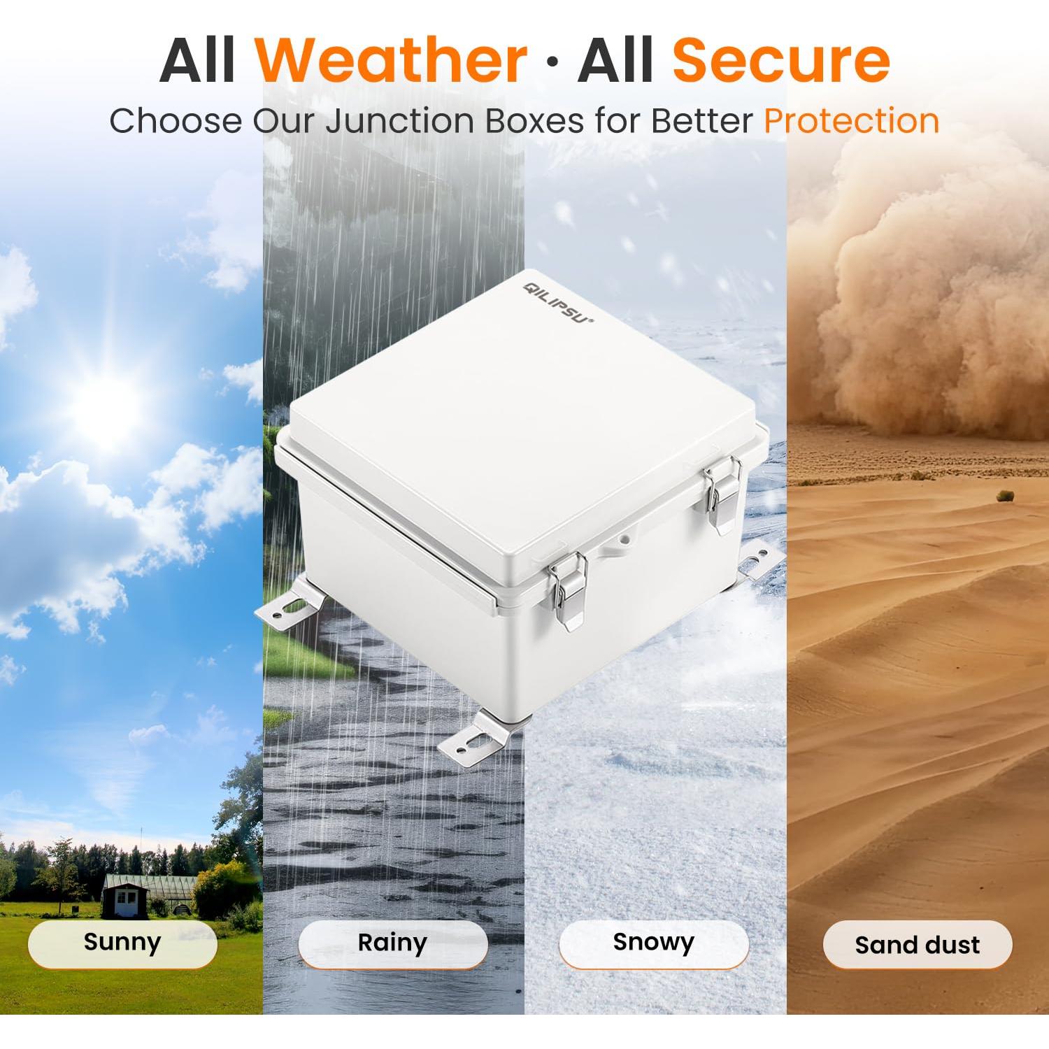 Caja de Conexiones Impermeable IP67 QILIPSU 150x150x90mm