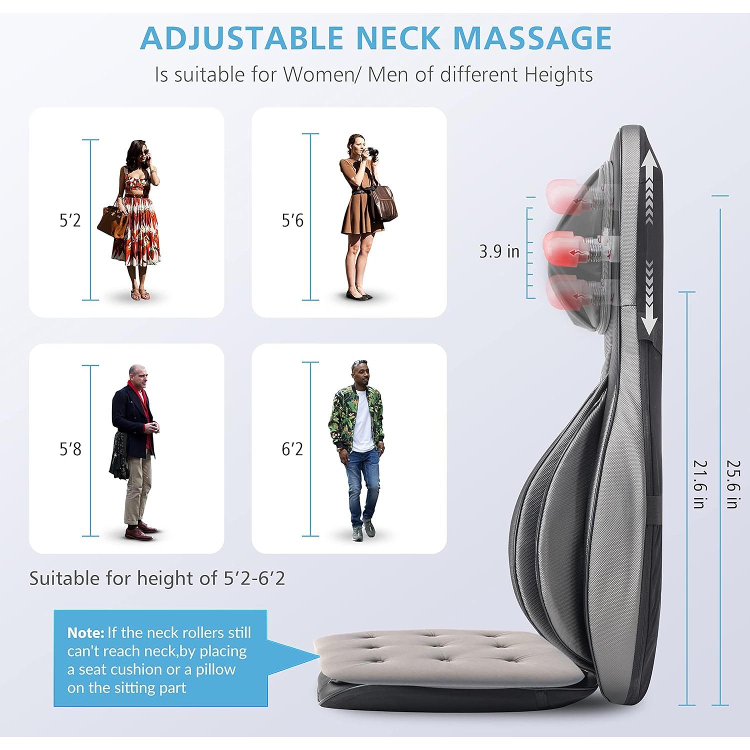 Silla Masajeadora COMFIER CF-2307A con Calor y Shiatsu