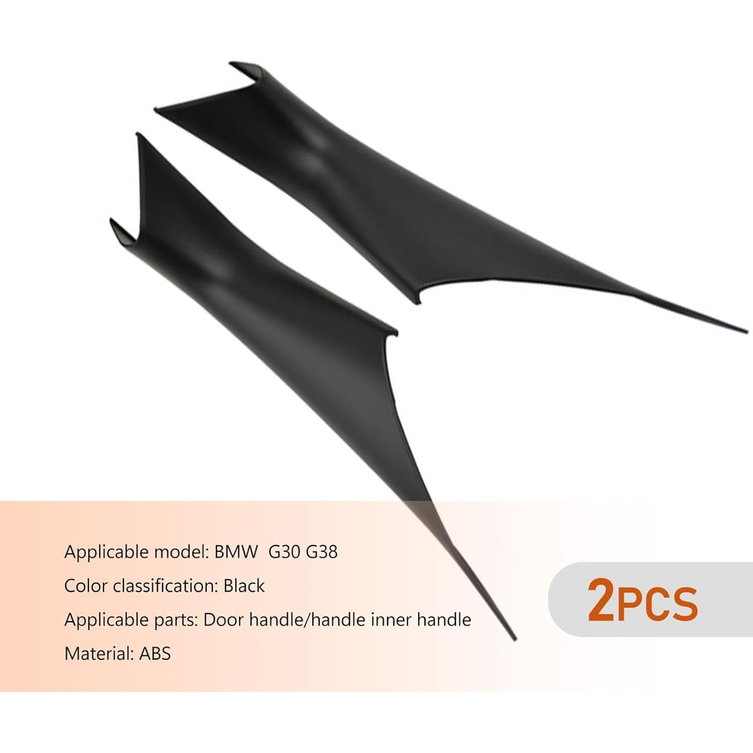 Pack 2 Cubiertas Manijas Puerta BMW Serie 5 Yumfugu Negro