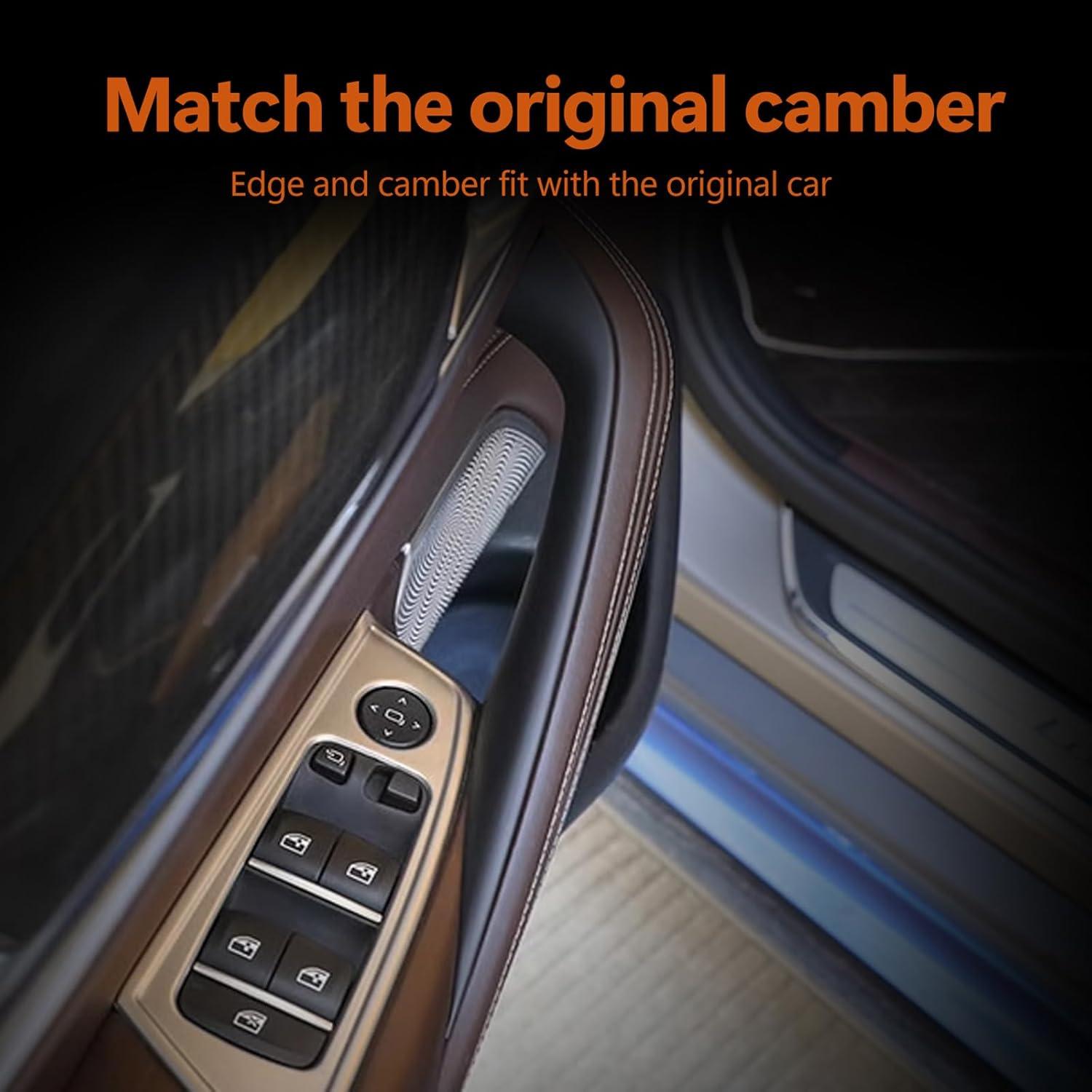 Pack 2 Cubiertas Manijas Puerta BMW Serie 5 Yumfugu Negro