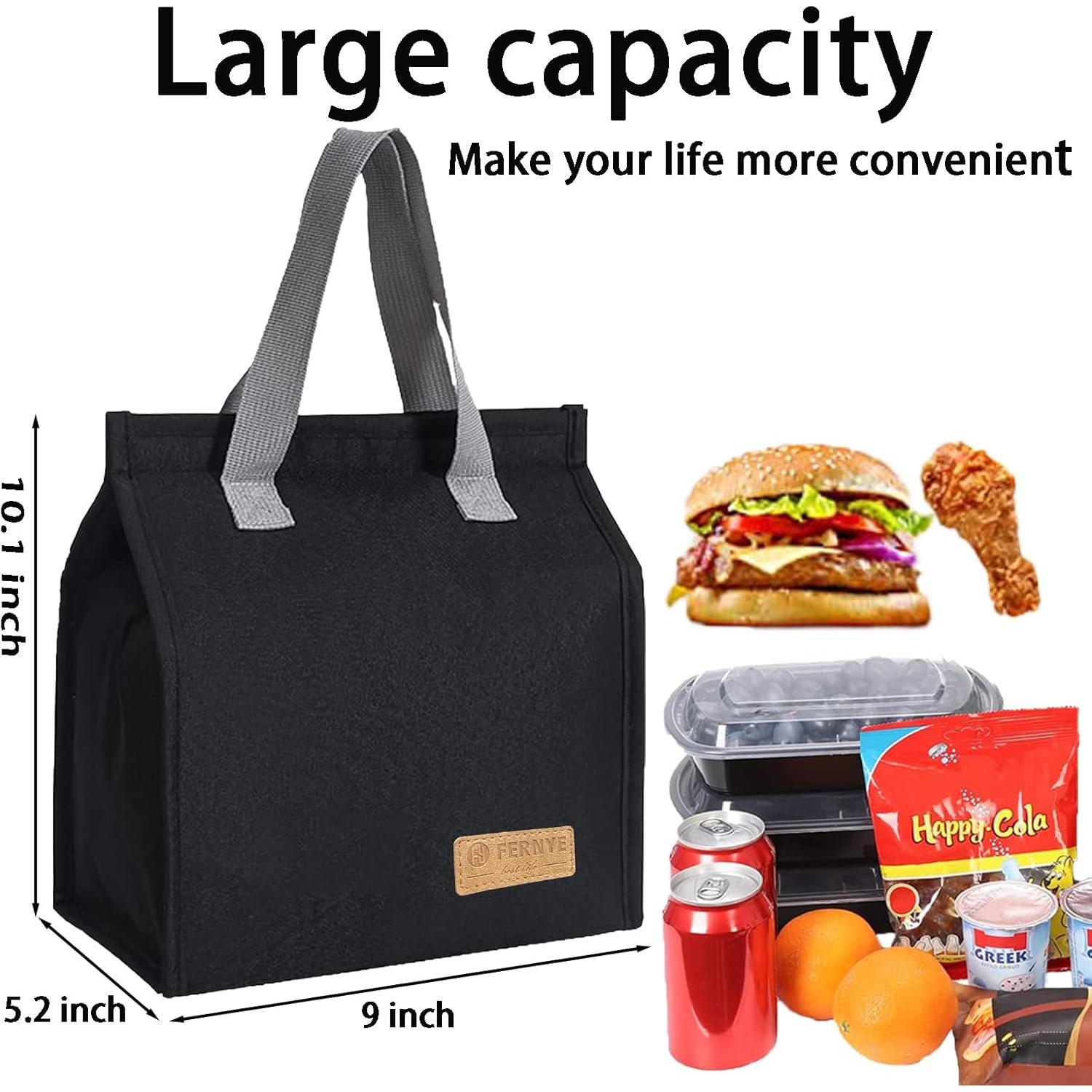 Bolsa de Almuerzo Térmica Reutilizable FERNYE 7.5L Negra