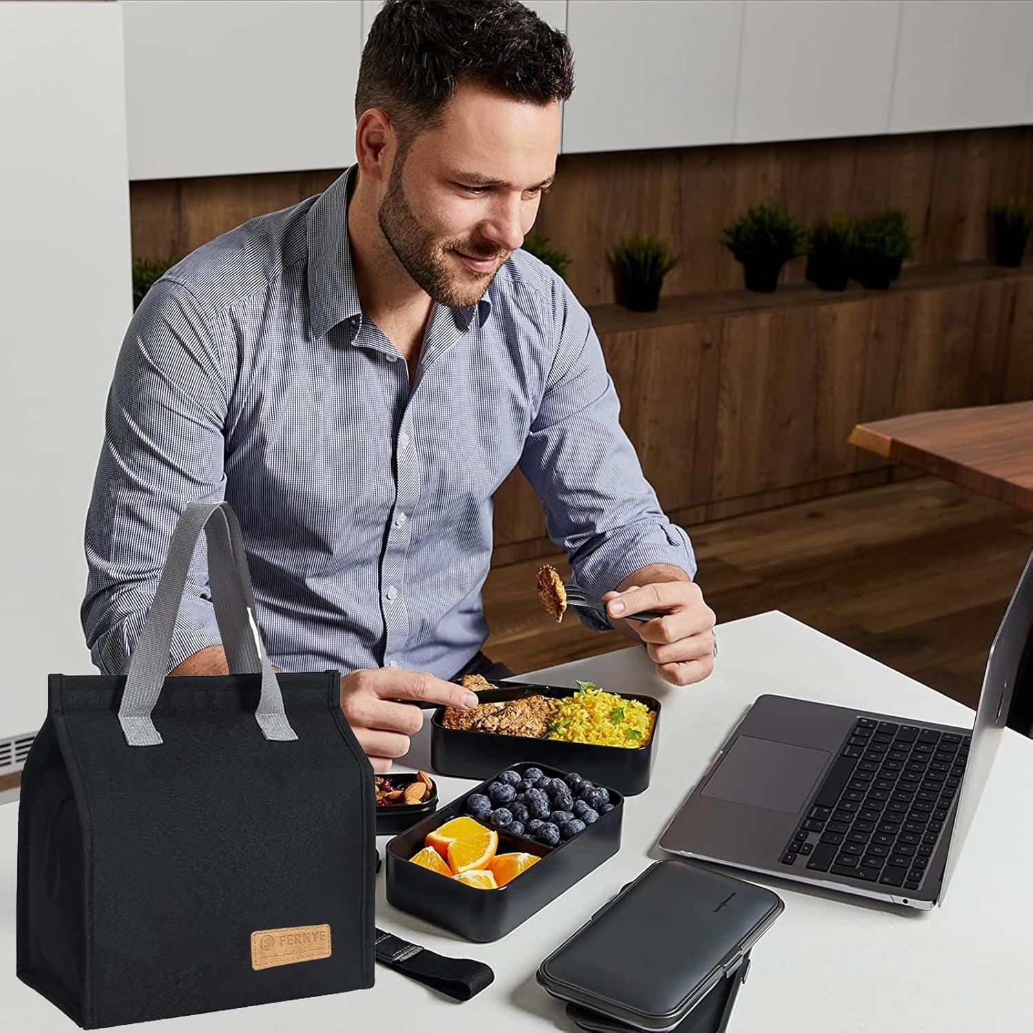 Bolsa de Almuerzo Térmica Reutilizable FERNYE 7.5L Negra