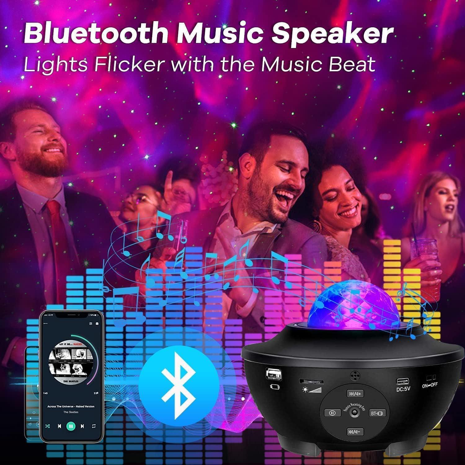 Proyector de Estrellas Elec3 con Bluetooth y Control Remoto