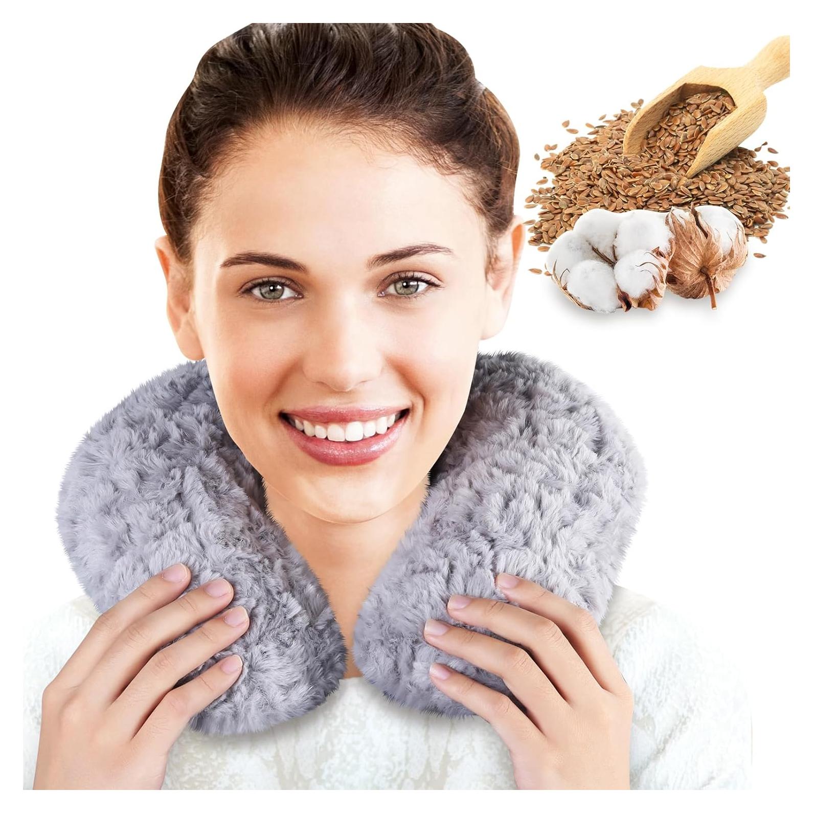 Almohadilla Calentadora de Cuello REVIX Microondas Gris 28.6x23.3cm