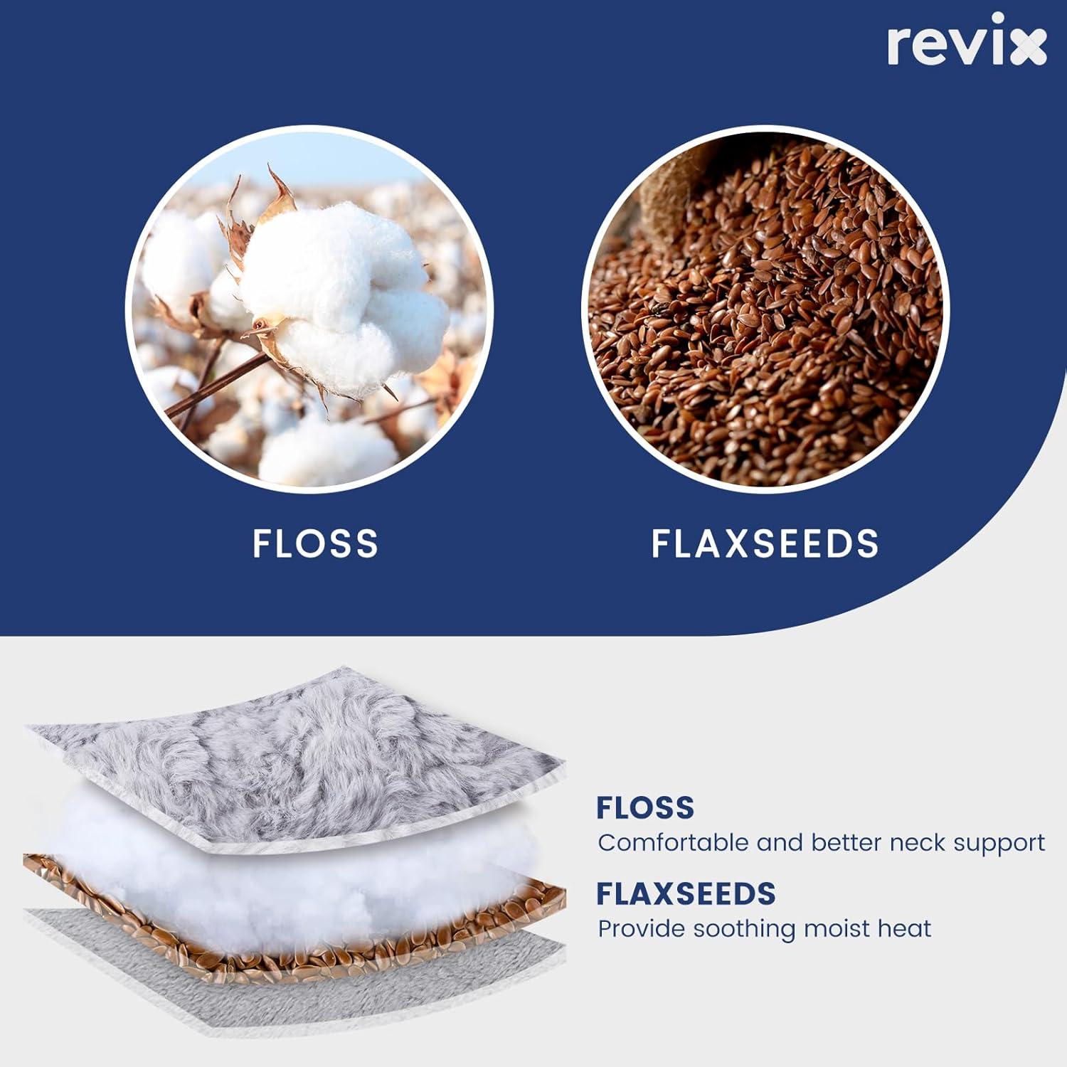 Almohadilla Calentadora de Cuello REVIX Microondas Gris 28.6x23.3cm