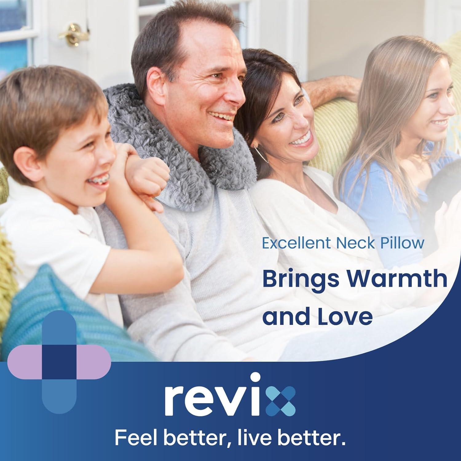 Almohadilla Calentadora de Cuello REVIX Microondas Gris 28.6x23.3cm