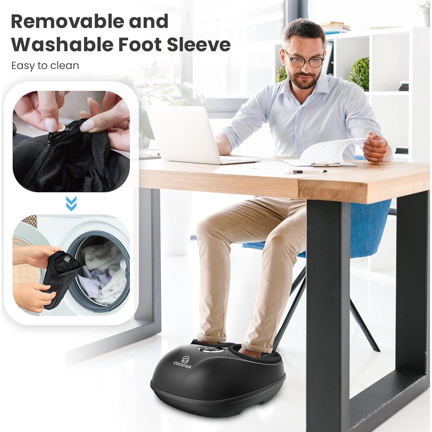 Masajeador de Pies COMFIER CF-5003RC con Calor y Control Remoto