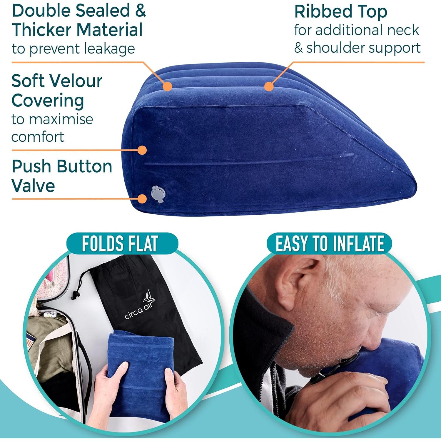 Cojín Inflable Circa Air para Elevación de Piernas 61x53x23 cm