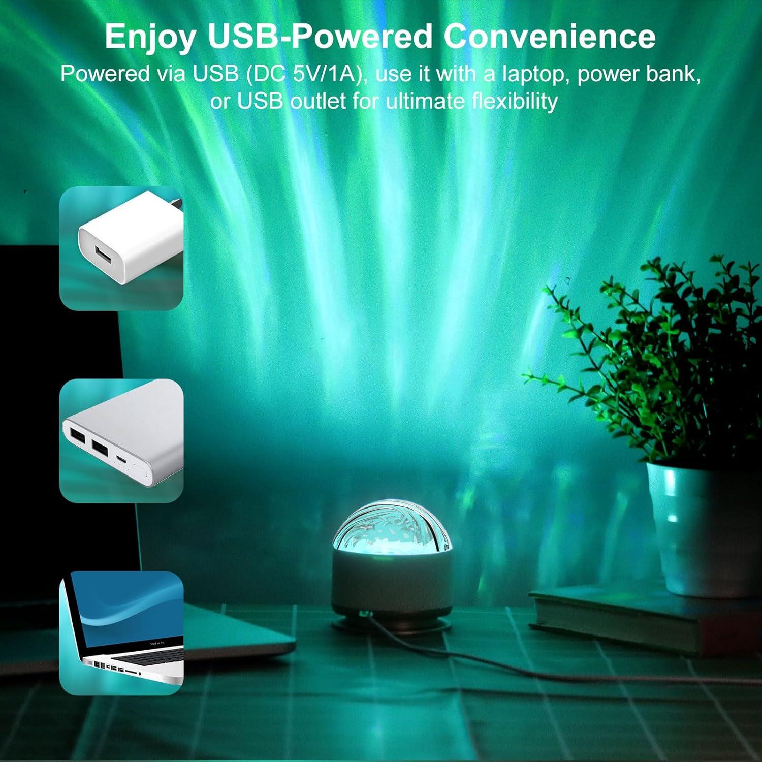 Proyector de Luz Aurora HUMIIEYE DY-FWD01 16 Colores USB-C