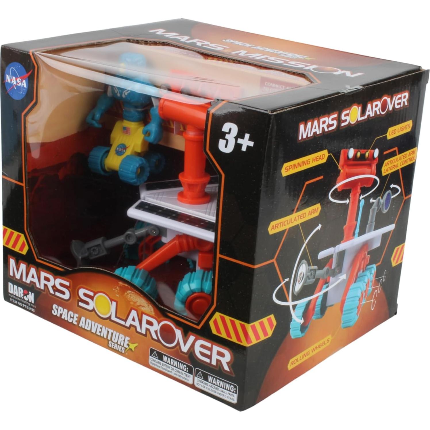 Robot Solarover Daron Misión Marte PT63182 15cm LED