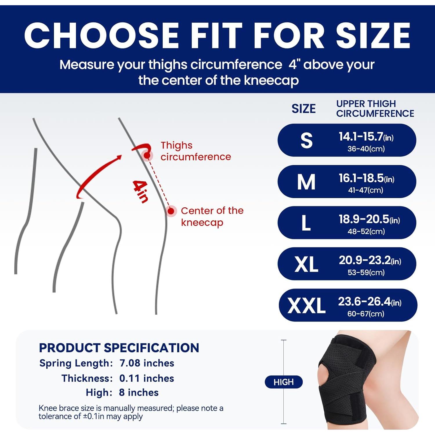 Férula de Rodilla JOMVD Ajustable para Desgarro de Menisco