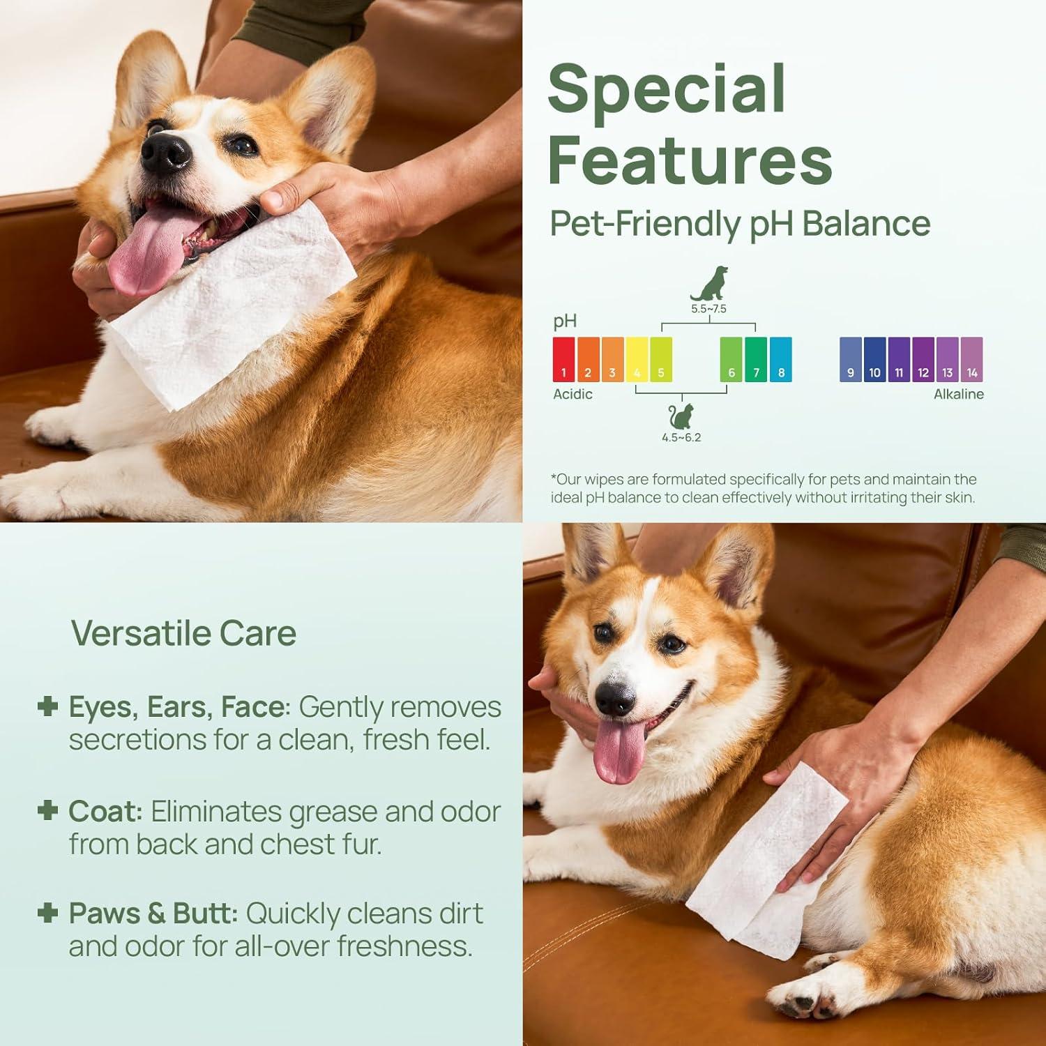 Toallitas HICC para Mascotas 100 Unidades - Hipoalergénicas