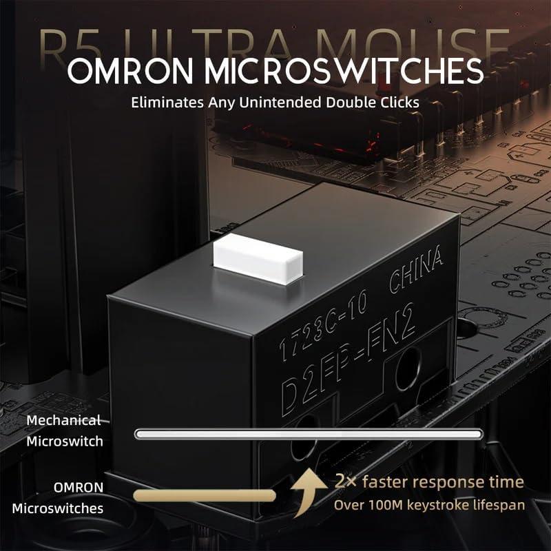 Ratón Gaming Inalámbrico Attack Shark R5 Ultra 39g 42K DPI